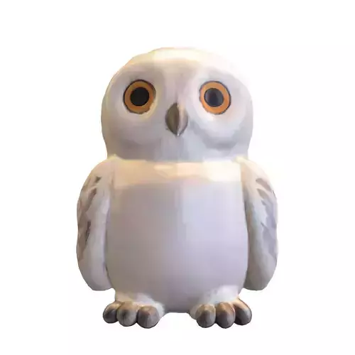 Fluffy Snow Owl Cute Pack