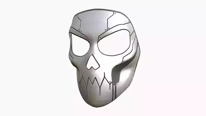 Scifi Skull Mask A02 - Fantasy Character Design