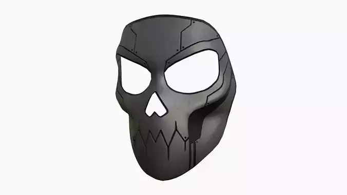 Scifi Skull Mask A01 - Fantasy Character Design