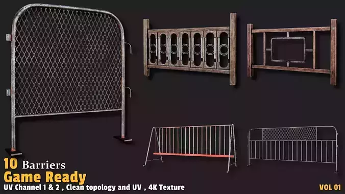 10 Barriers  Game Ready VOL01