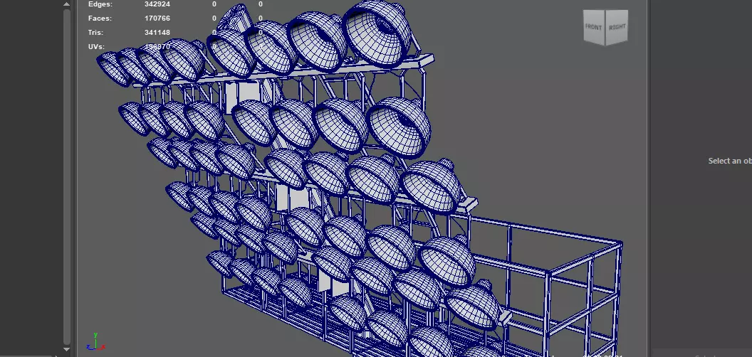 Rounded Stadium light 3D model_22