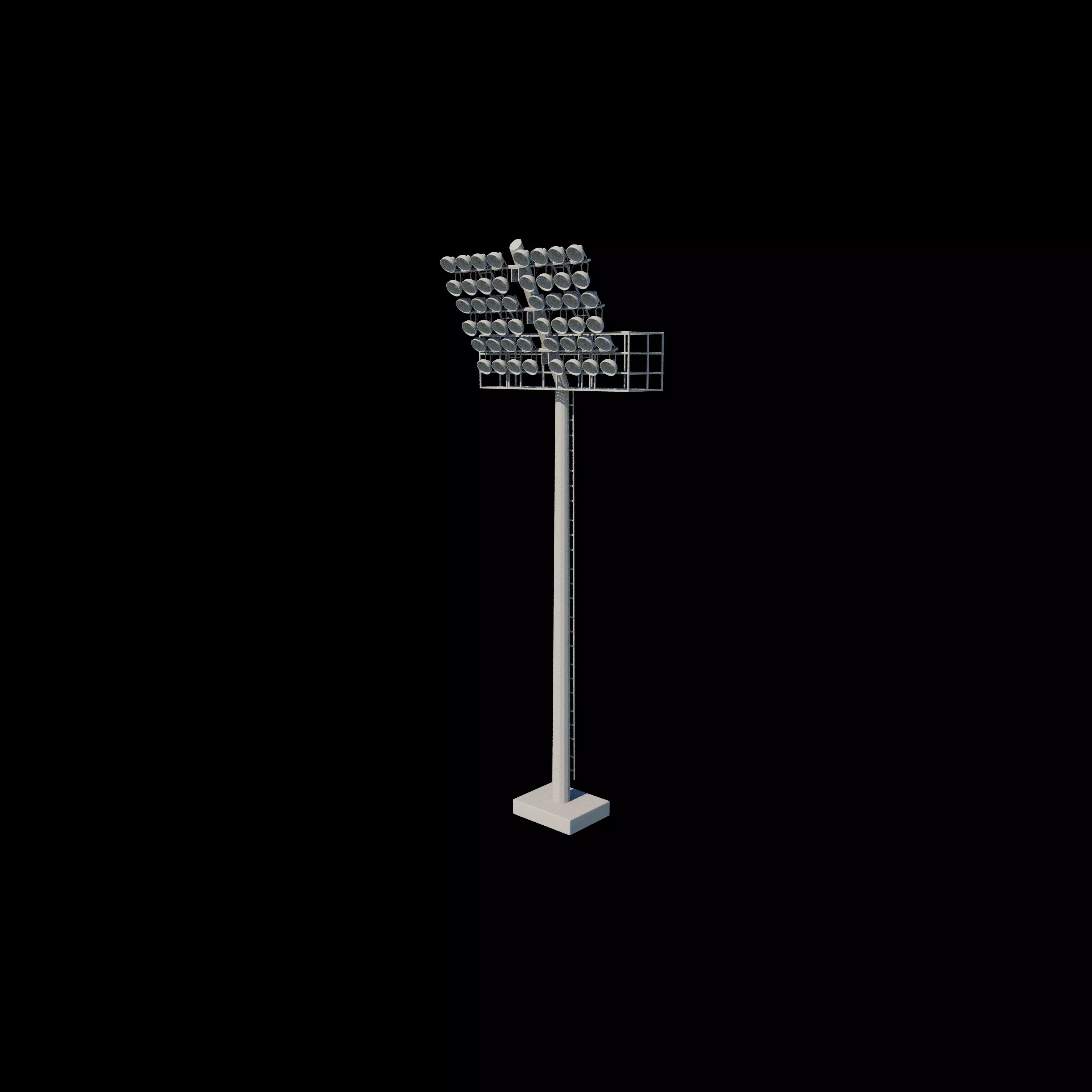 Rounded Stadium light 3D model_19