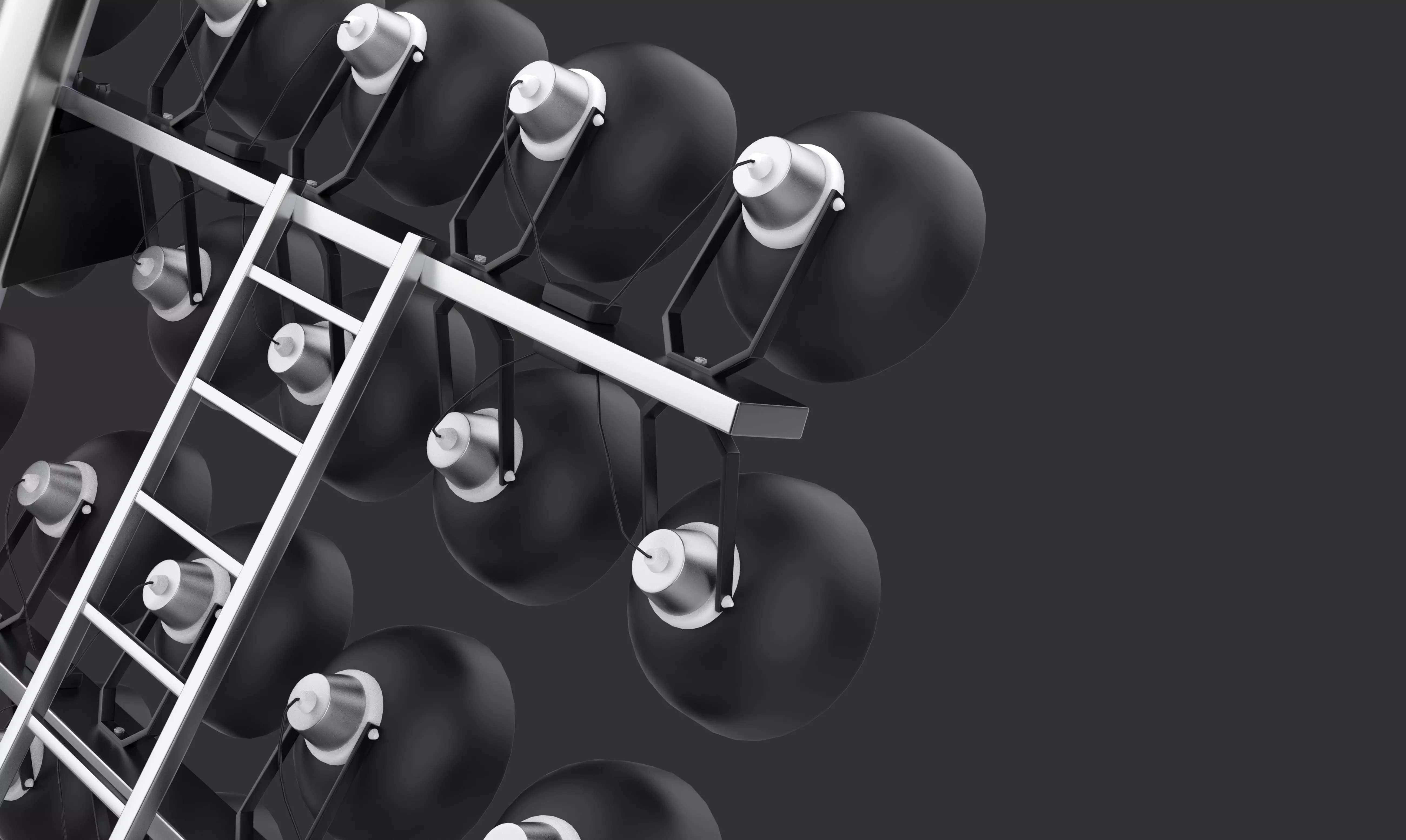 Rounded Stadium light 3D model_11