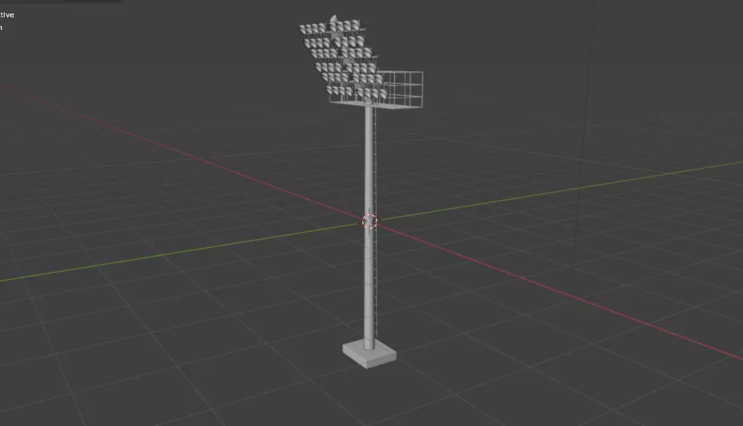 Rounded Stadium light 3D model_21