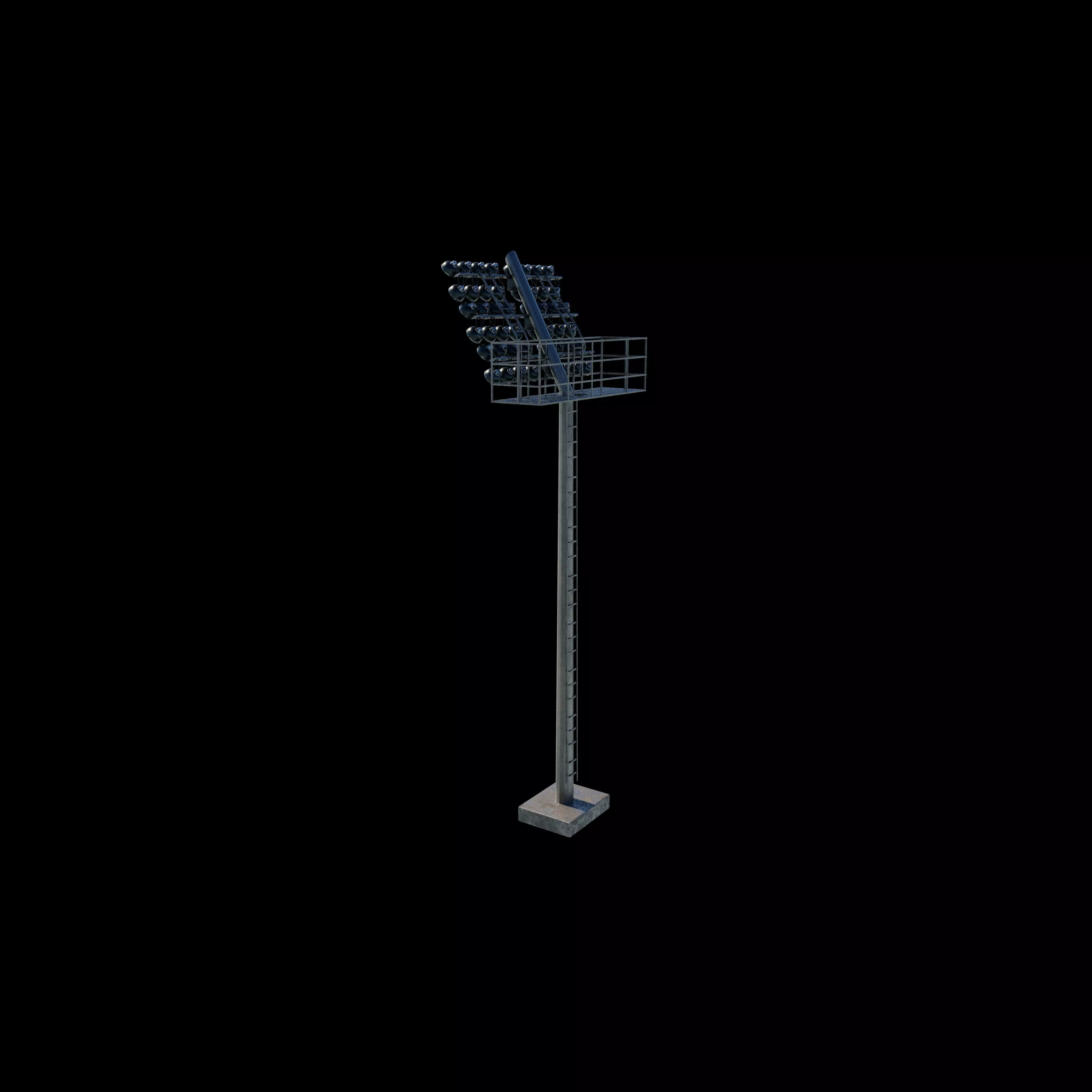 Rounded Stadium light 3D model_6