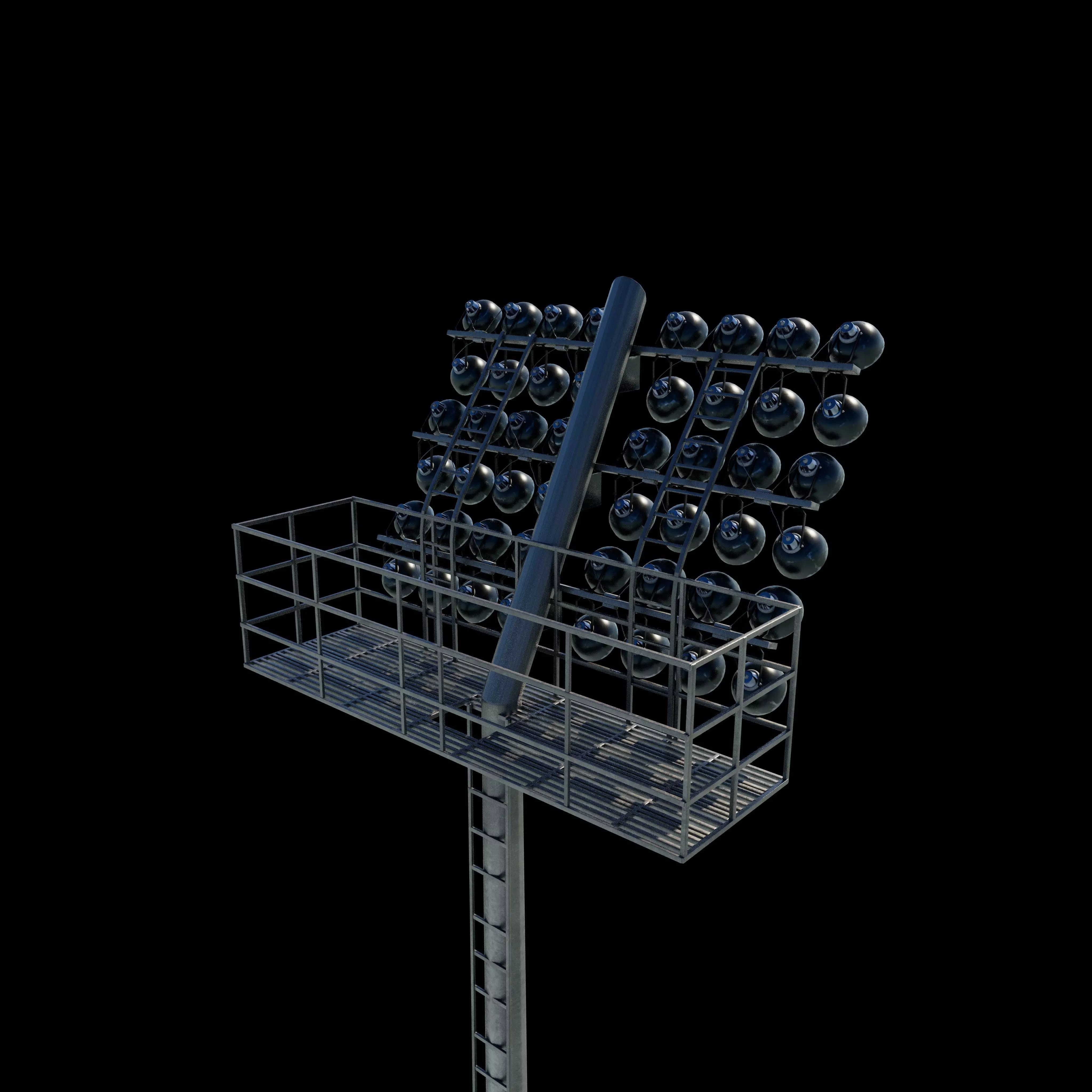 Rounded Stadium light 3D model_18