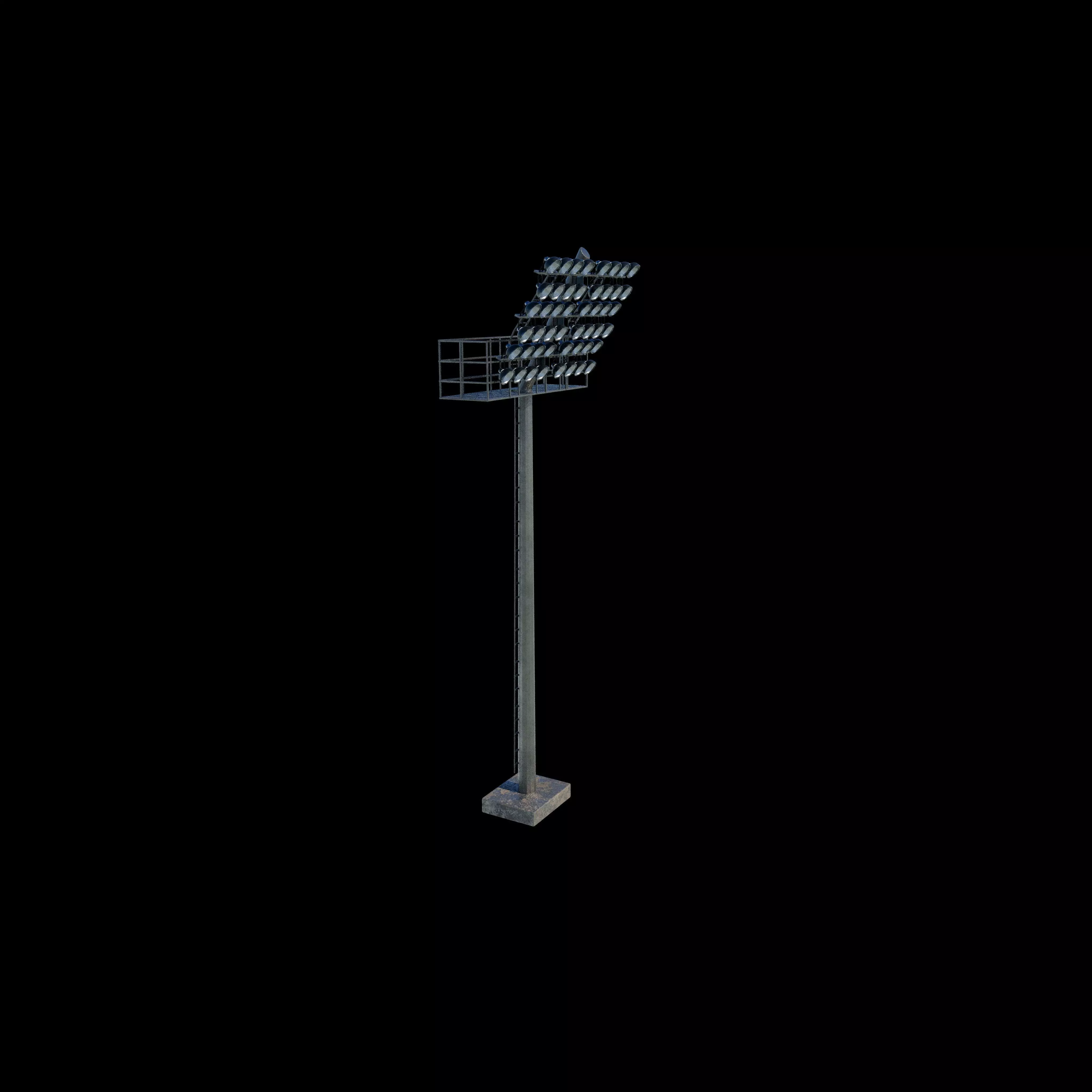 Rounded Stadium light 3D model_0