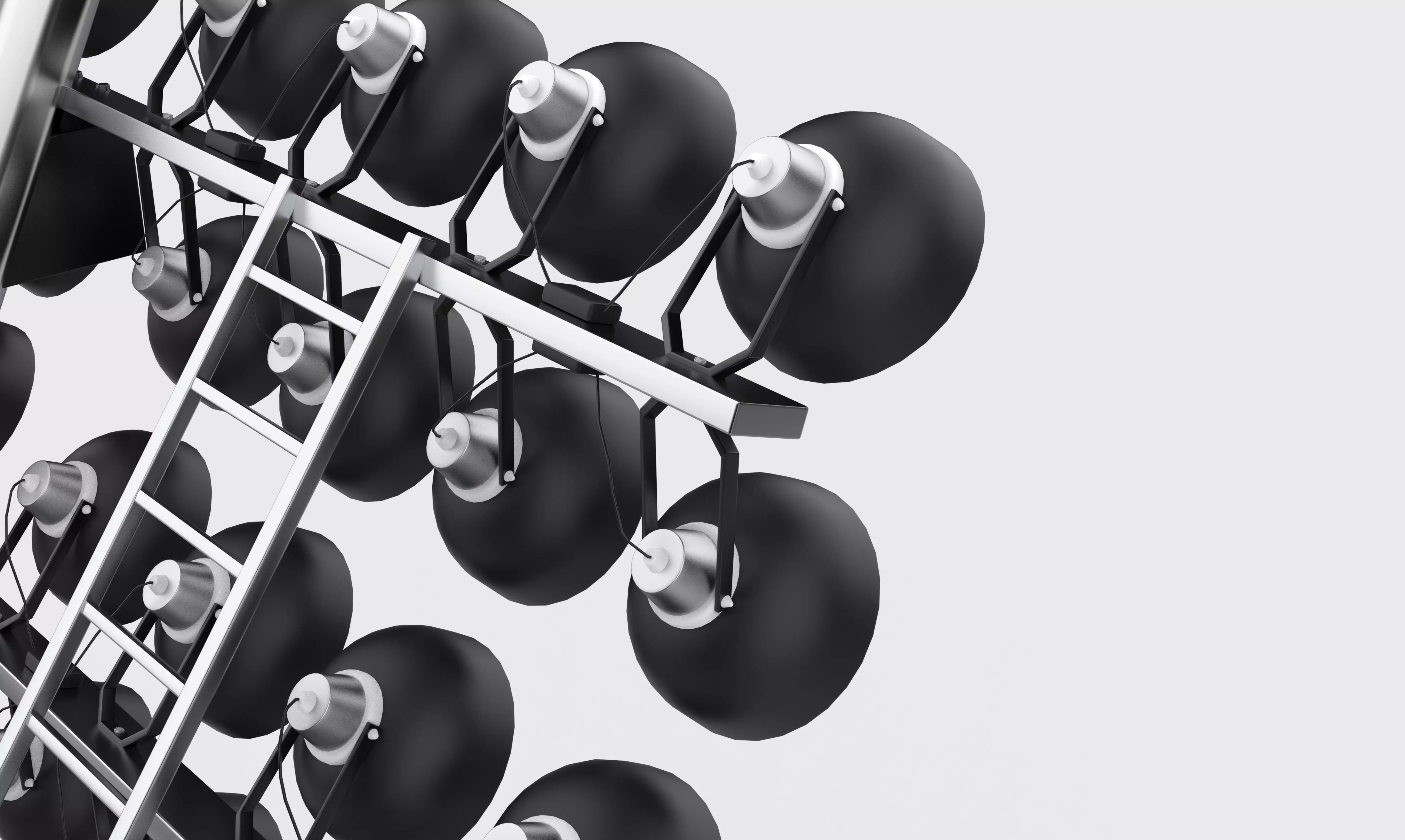 Rounded Stadium light 3D model_10