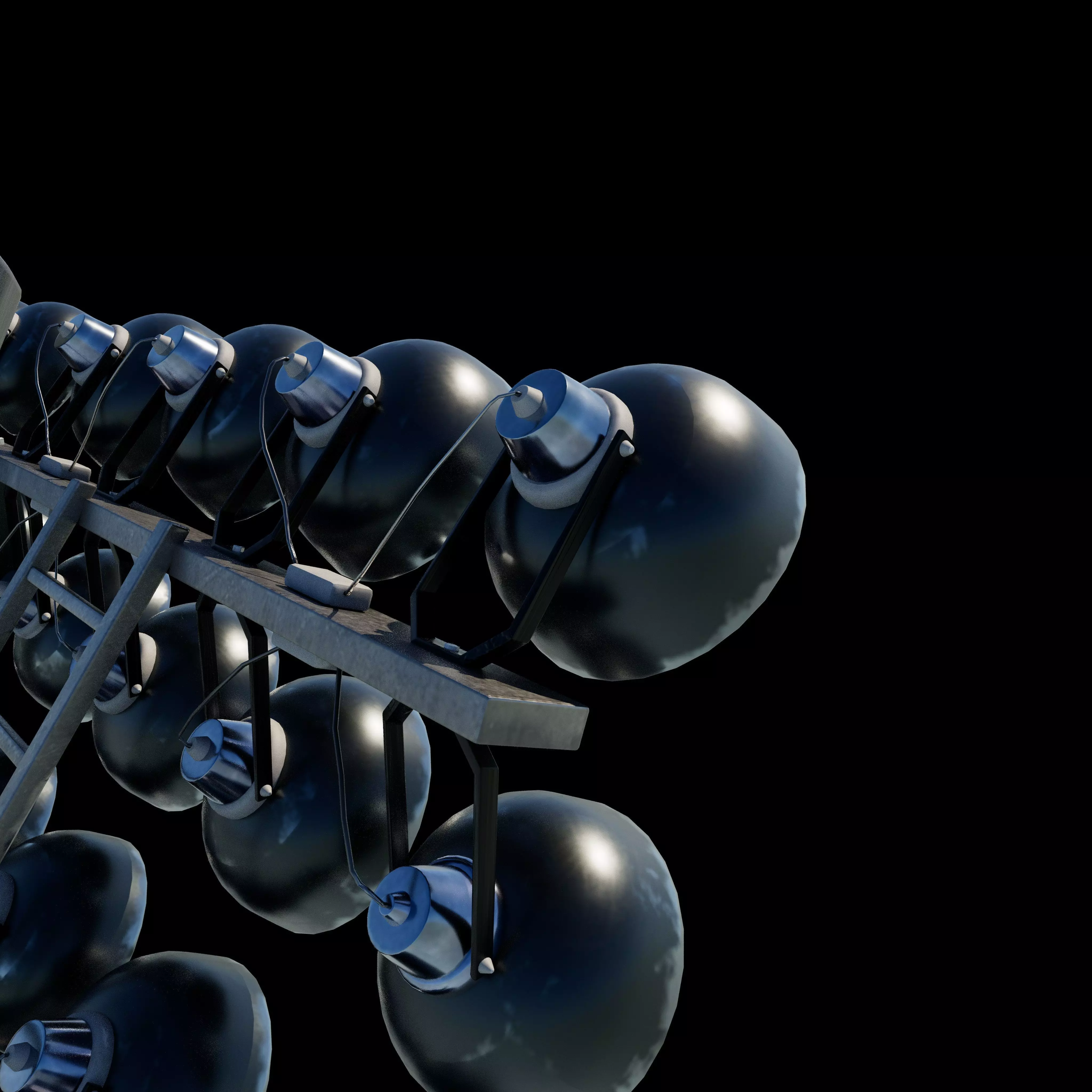 Rounded Stadium light 3D model_8