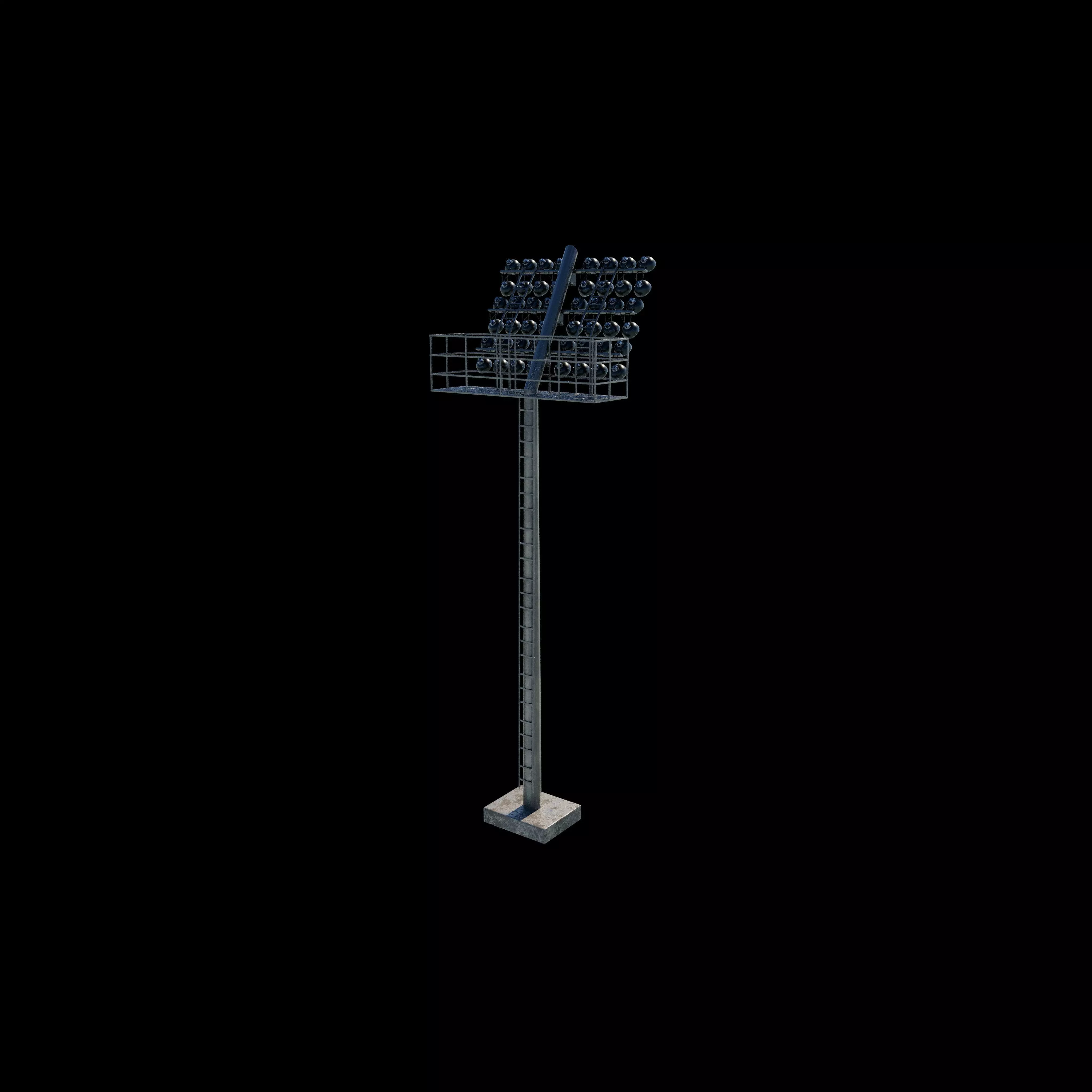 Rounded Stadium light 3D model_5