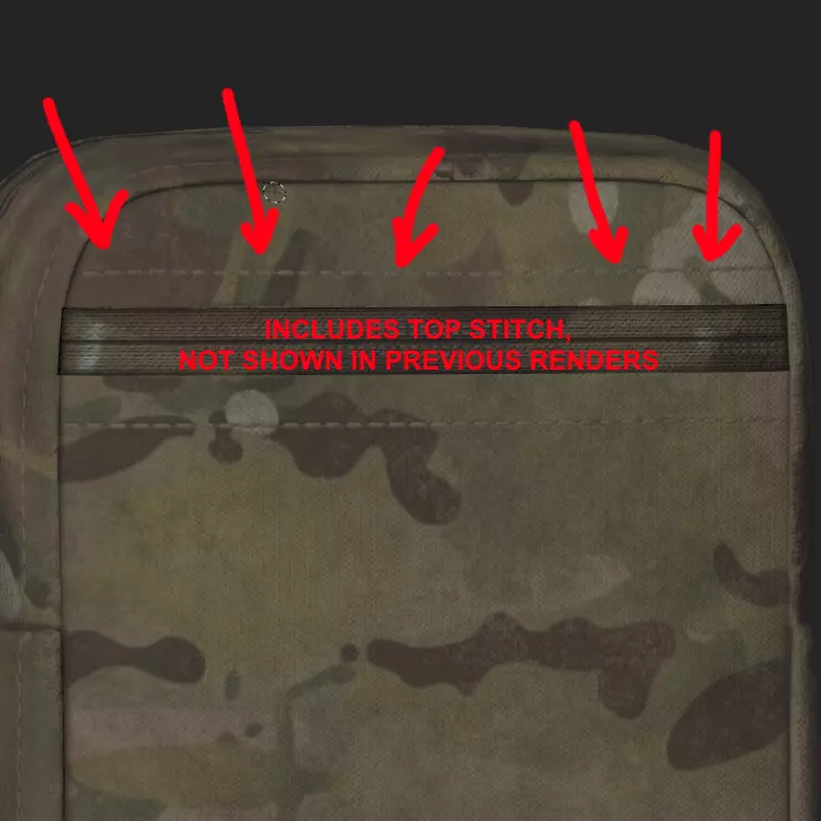 Crye GP Pouch 6x6x3 Low-poly 3D model_6