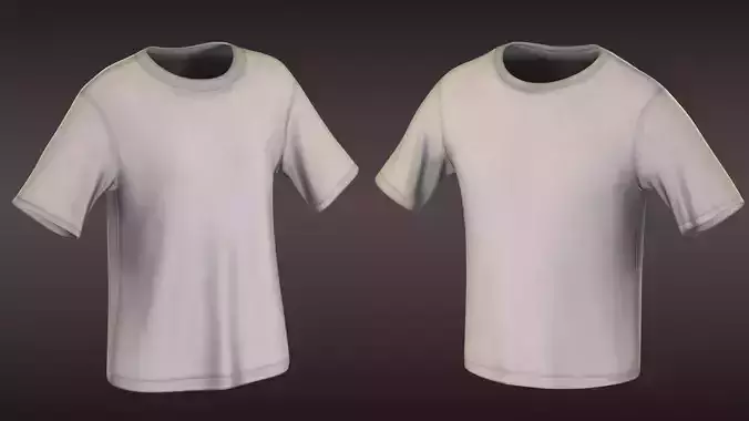 2 Basic White T-Shirts 