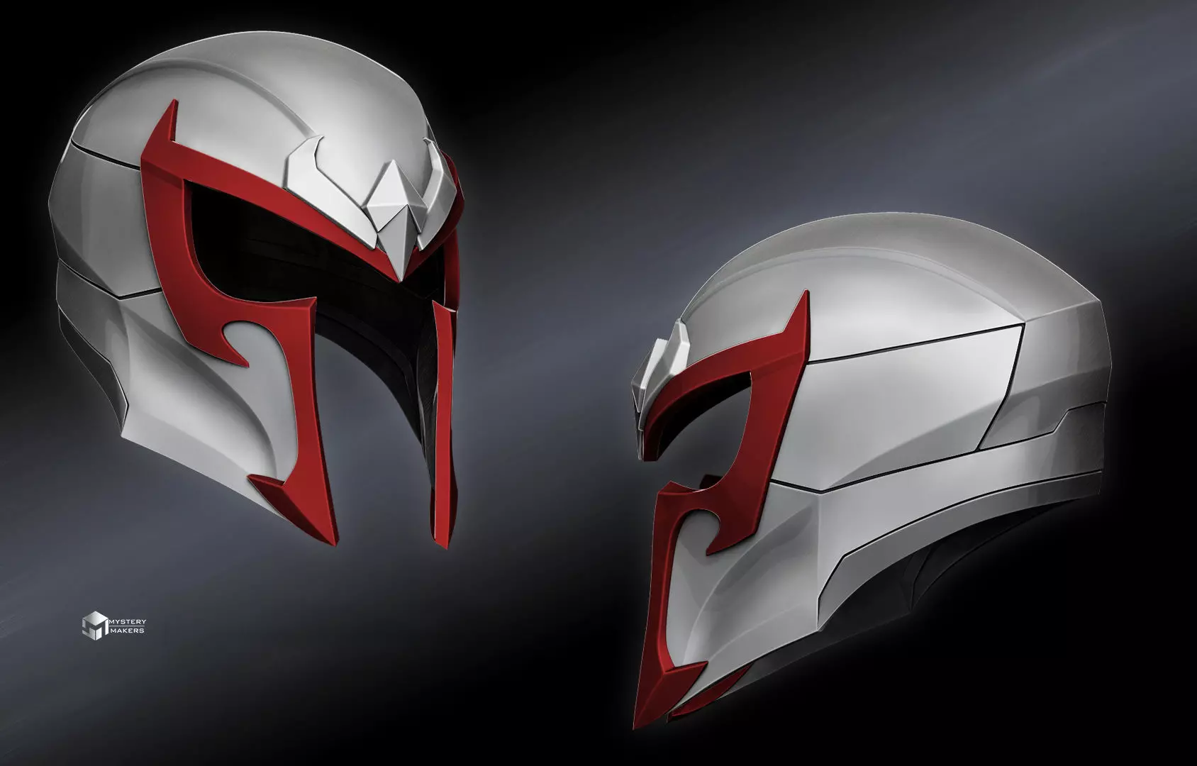 Magneto helmet 3D print model_0
