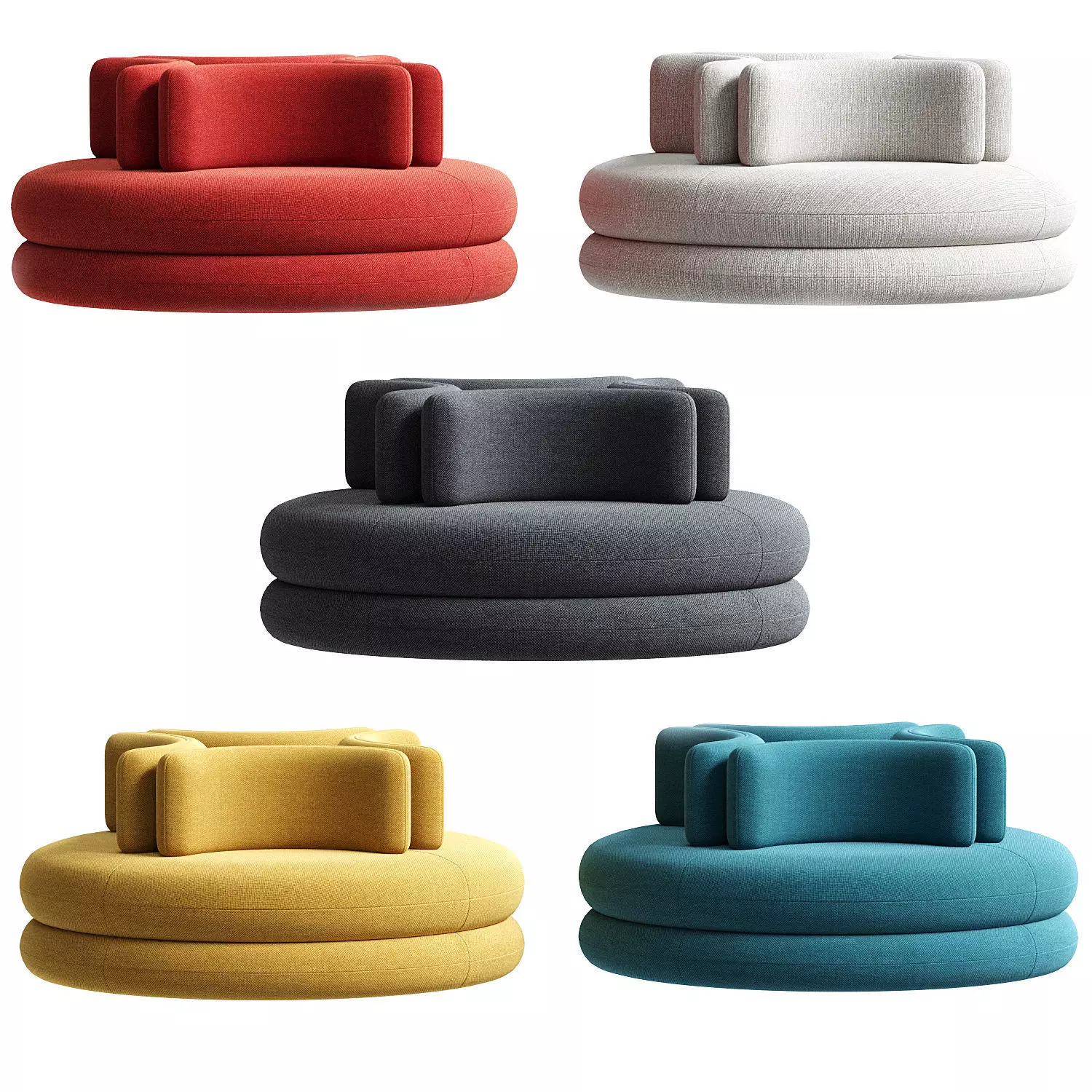 Verpan Easy Sofa 3D model_2