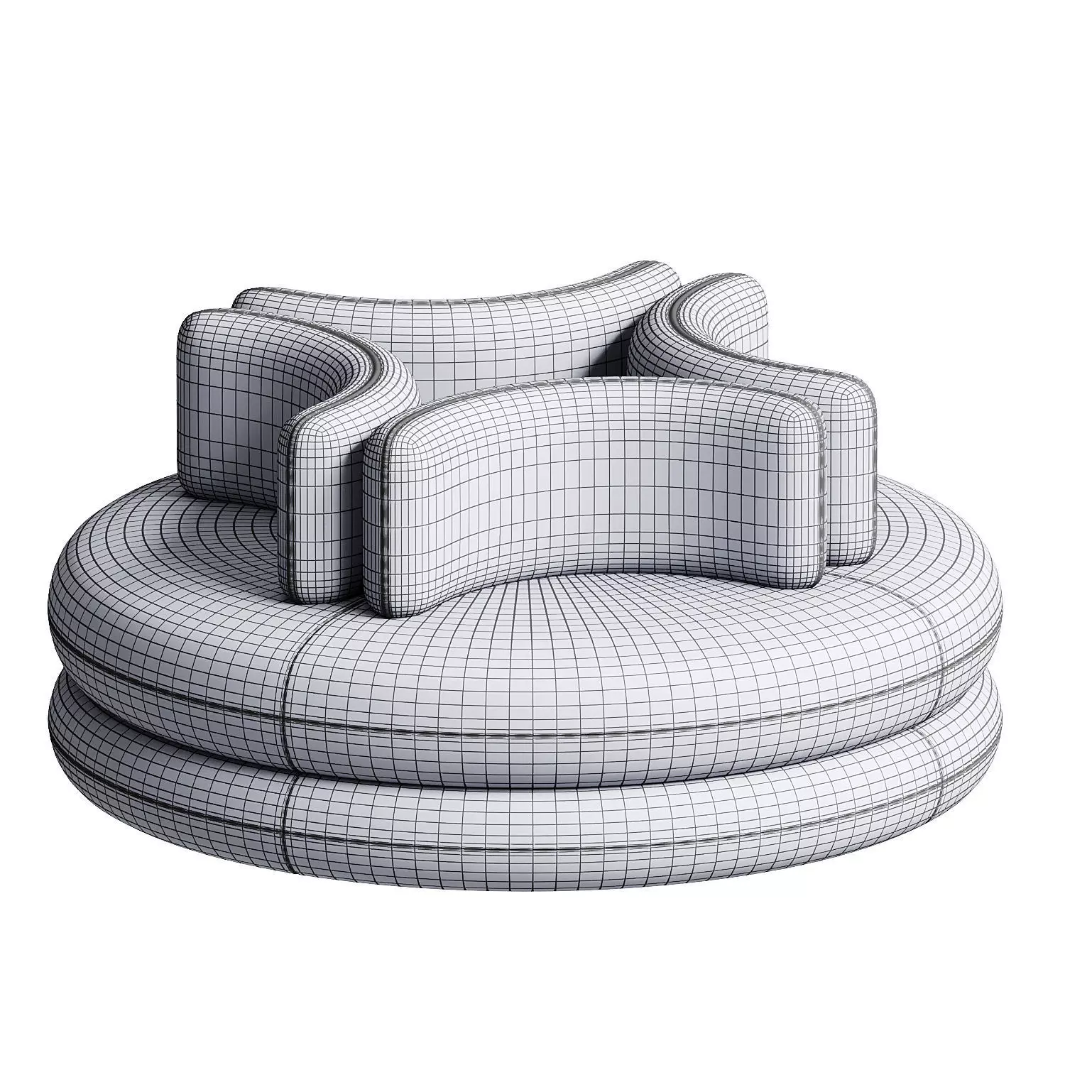 Verpan Easy Sofa 3D model_3