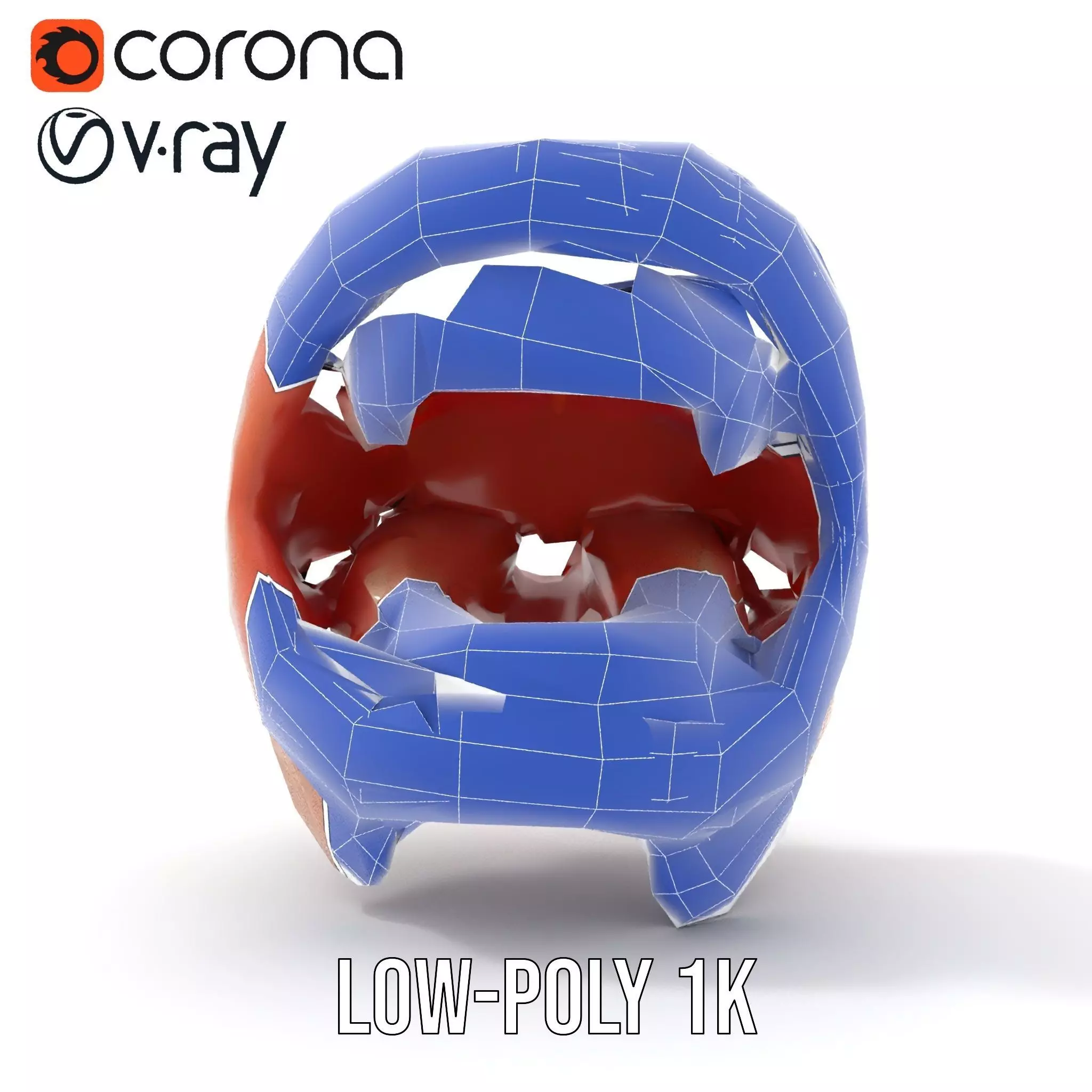 Realistic Human Mouth model pack Low-poly 3D model_32