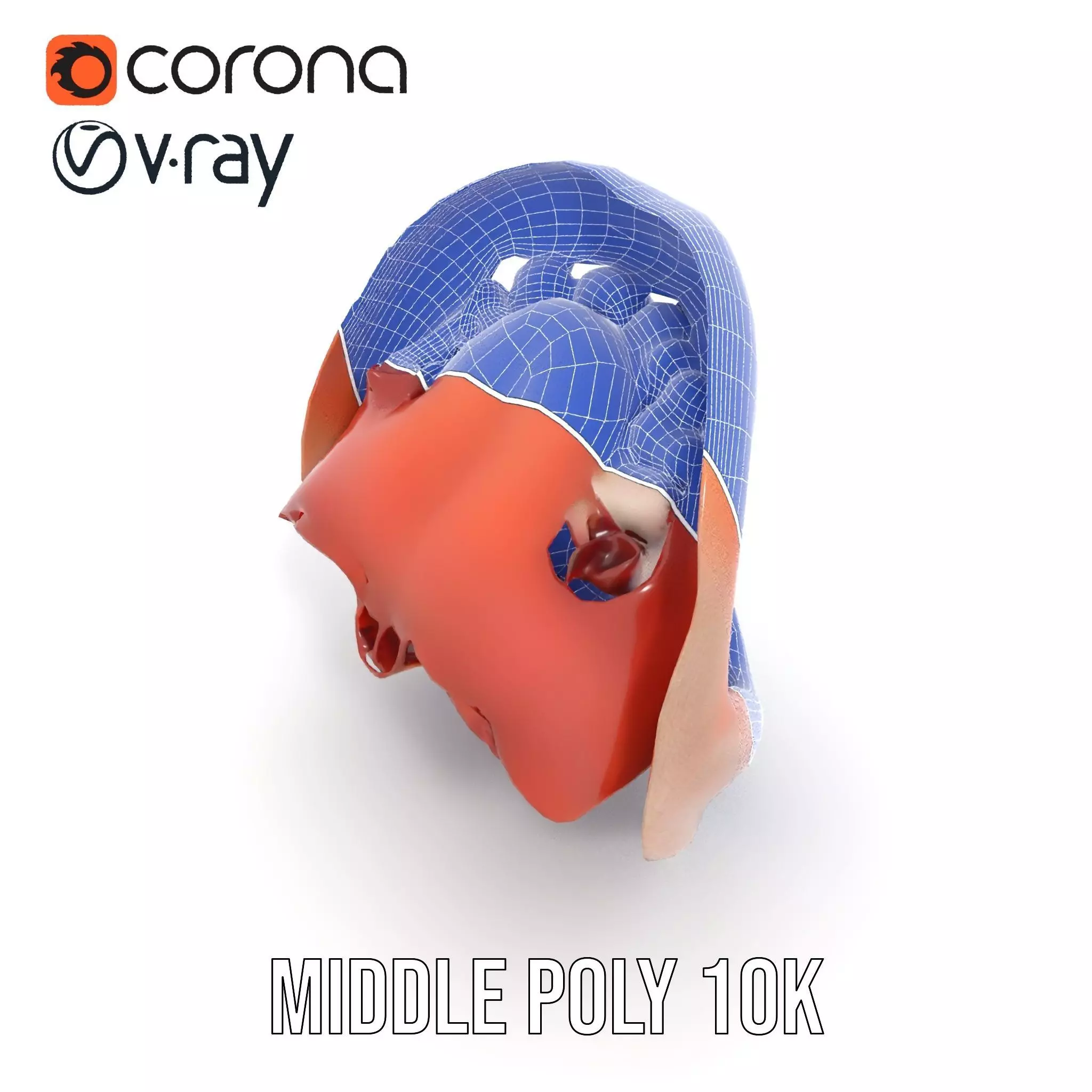 Realistic Human Mouth model pack Low-poly 3D model_28