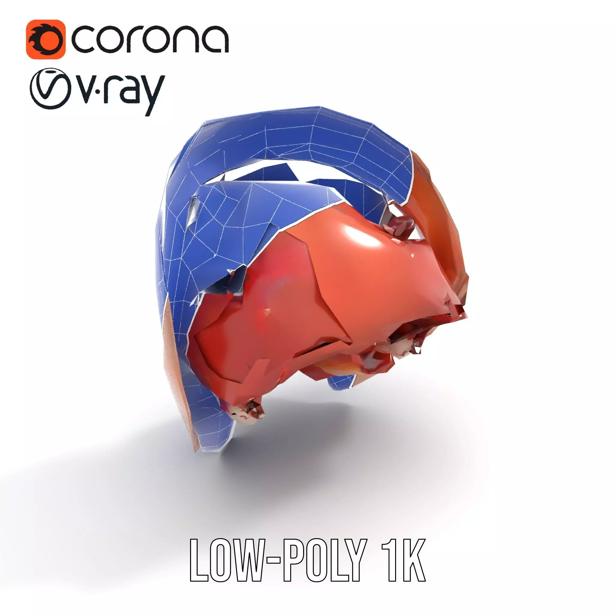 Realistic Human Mouth model pack Low-poly 3D model_18