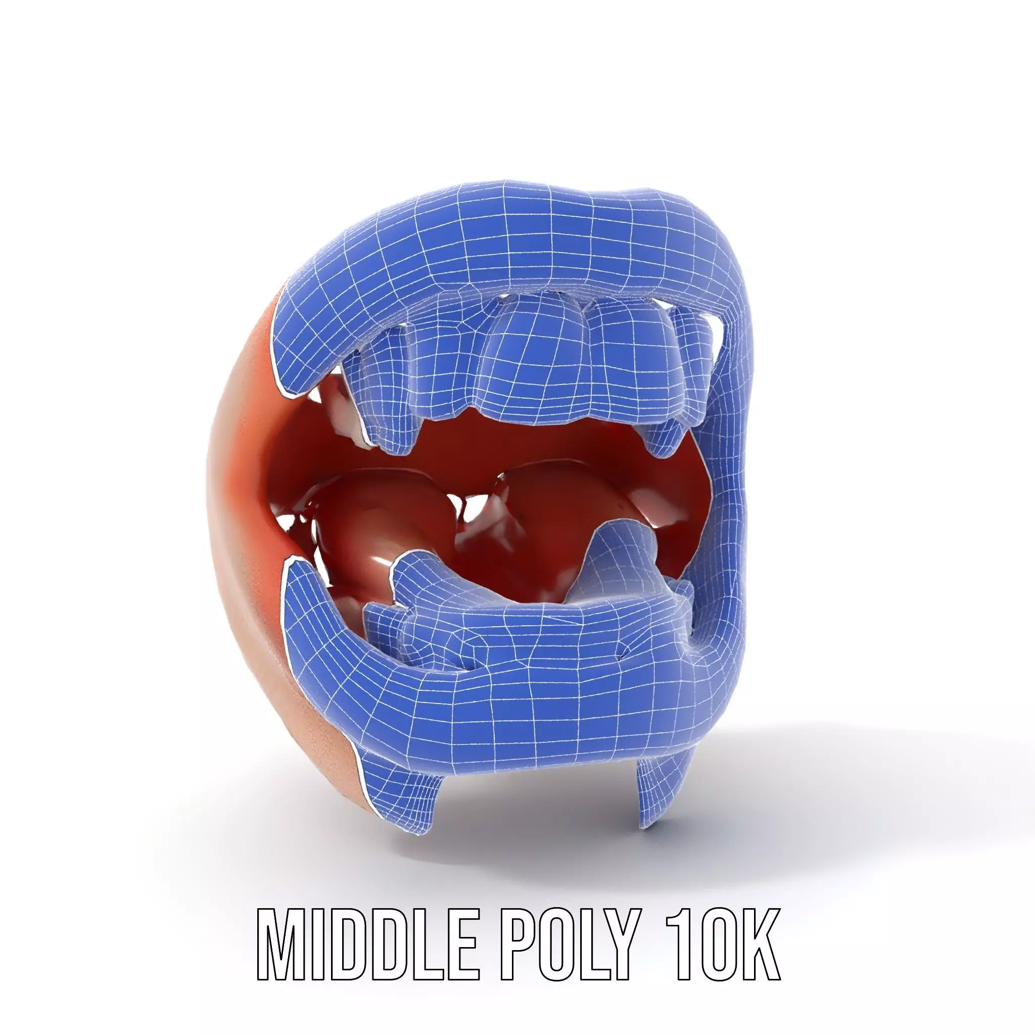 Realistic Human Mouth model pack Low-poly 3D model_22