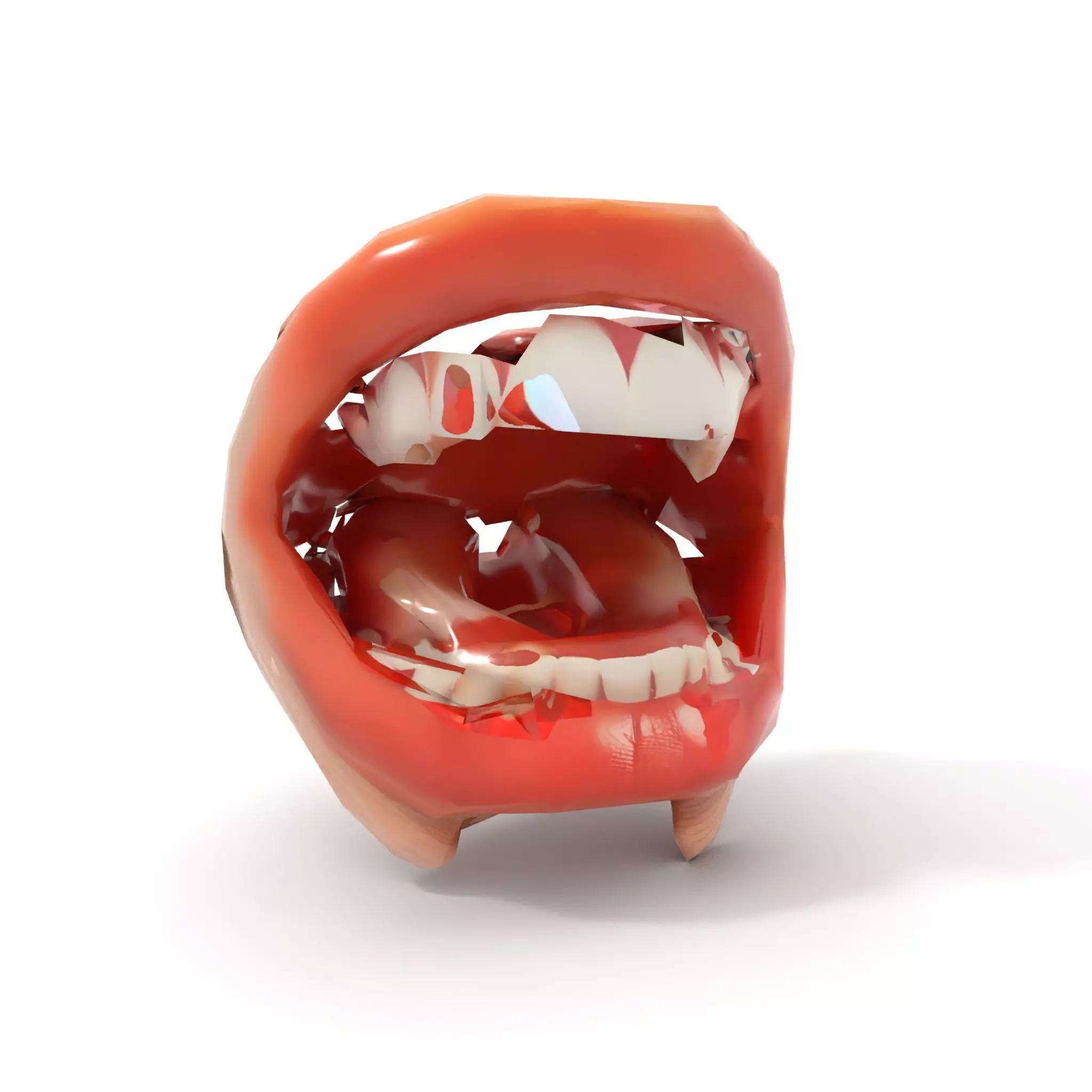Realistic Human Mouth model pack Low-poly 3D model_8