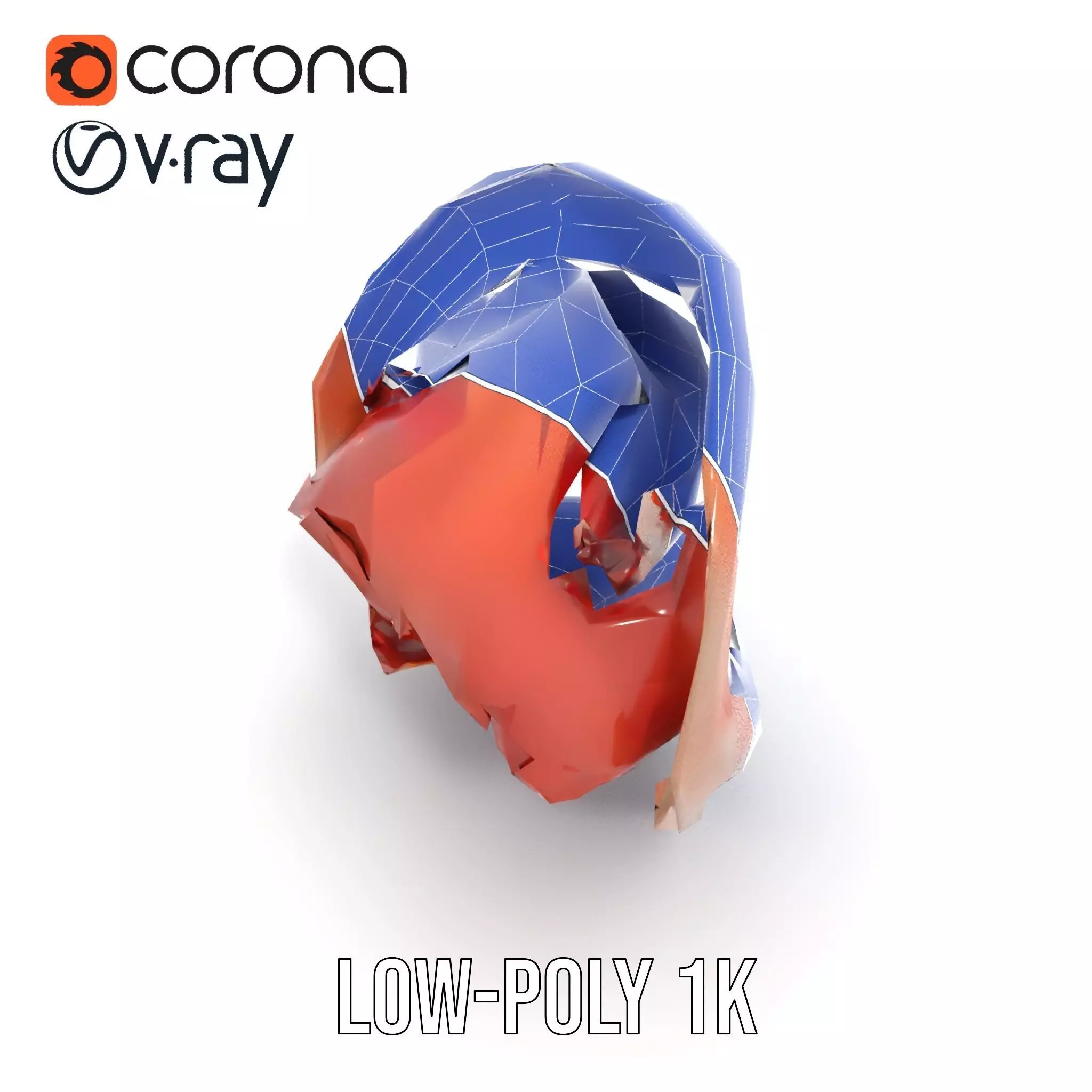 Realistic Human Mouth model pack Low-poly 3D model_13