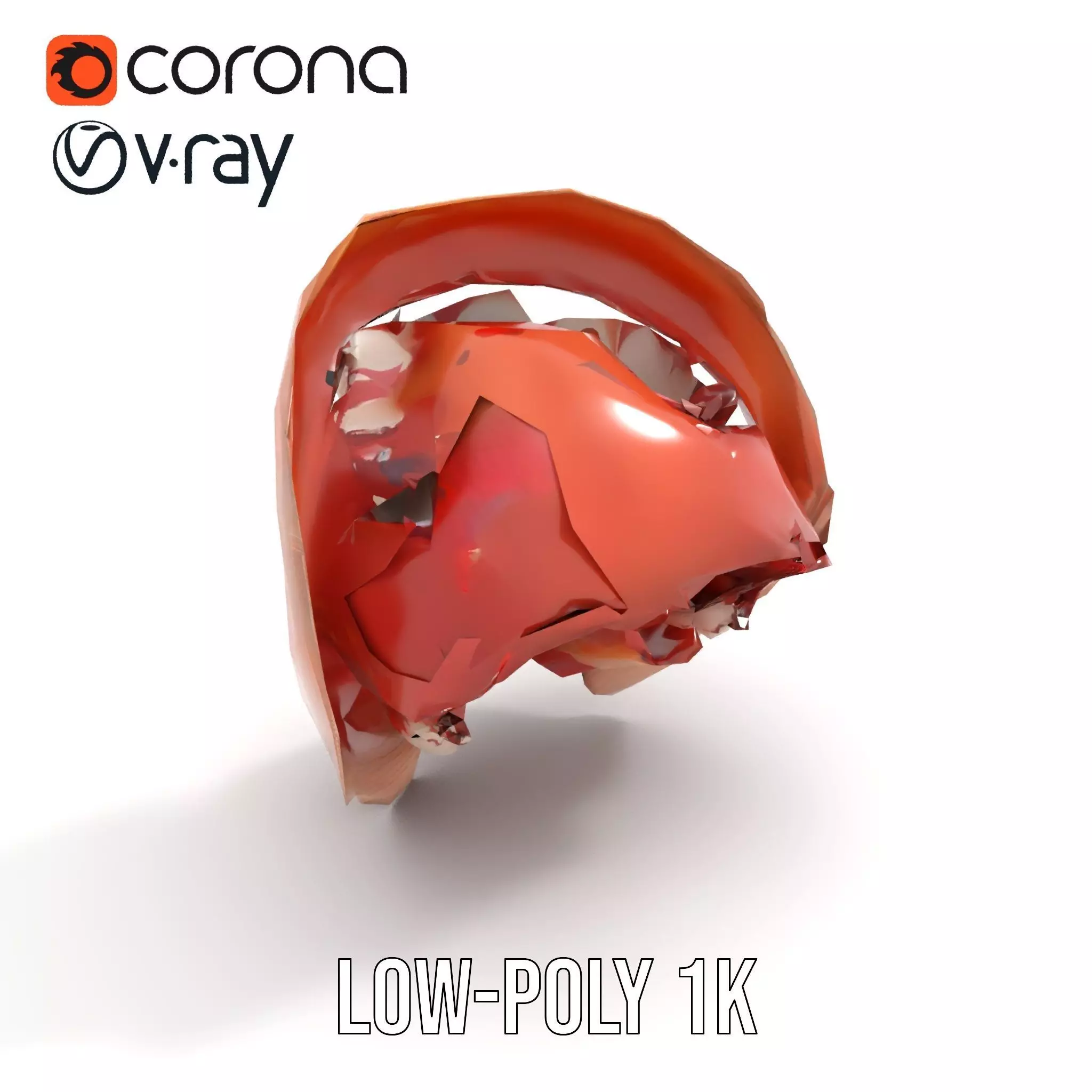 Realistic Human Mouth model pack Low-poly 3D model_26