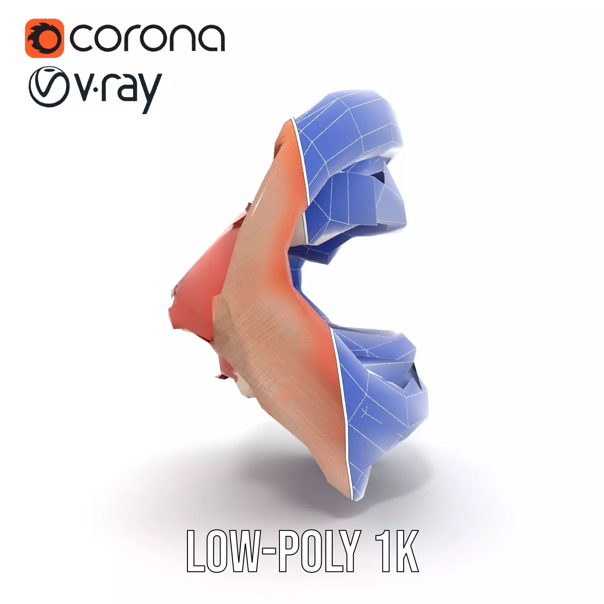 Realistic Human Mouth model pack Low-poly 3D model_29