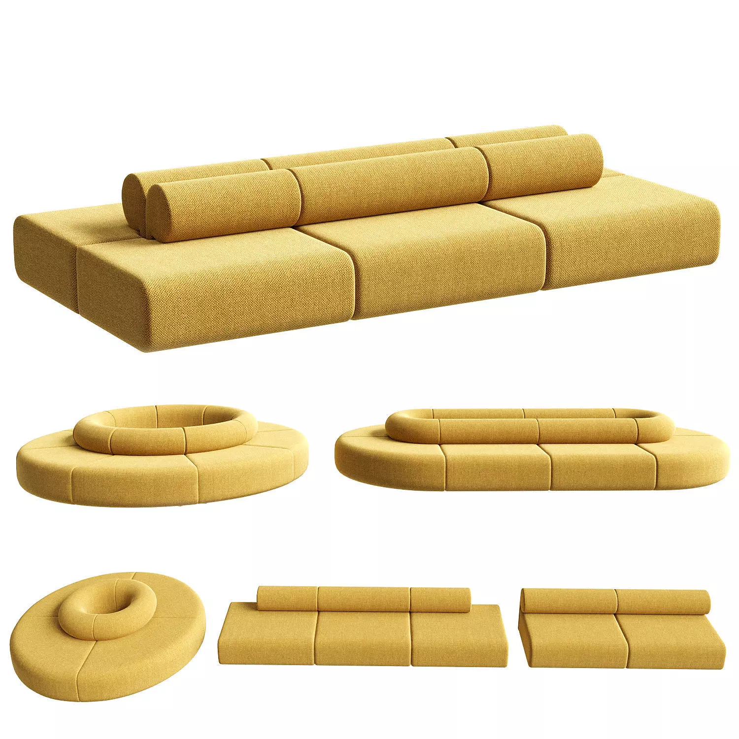 Nuans Design Moon Sofas 3D model_1