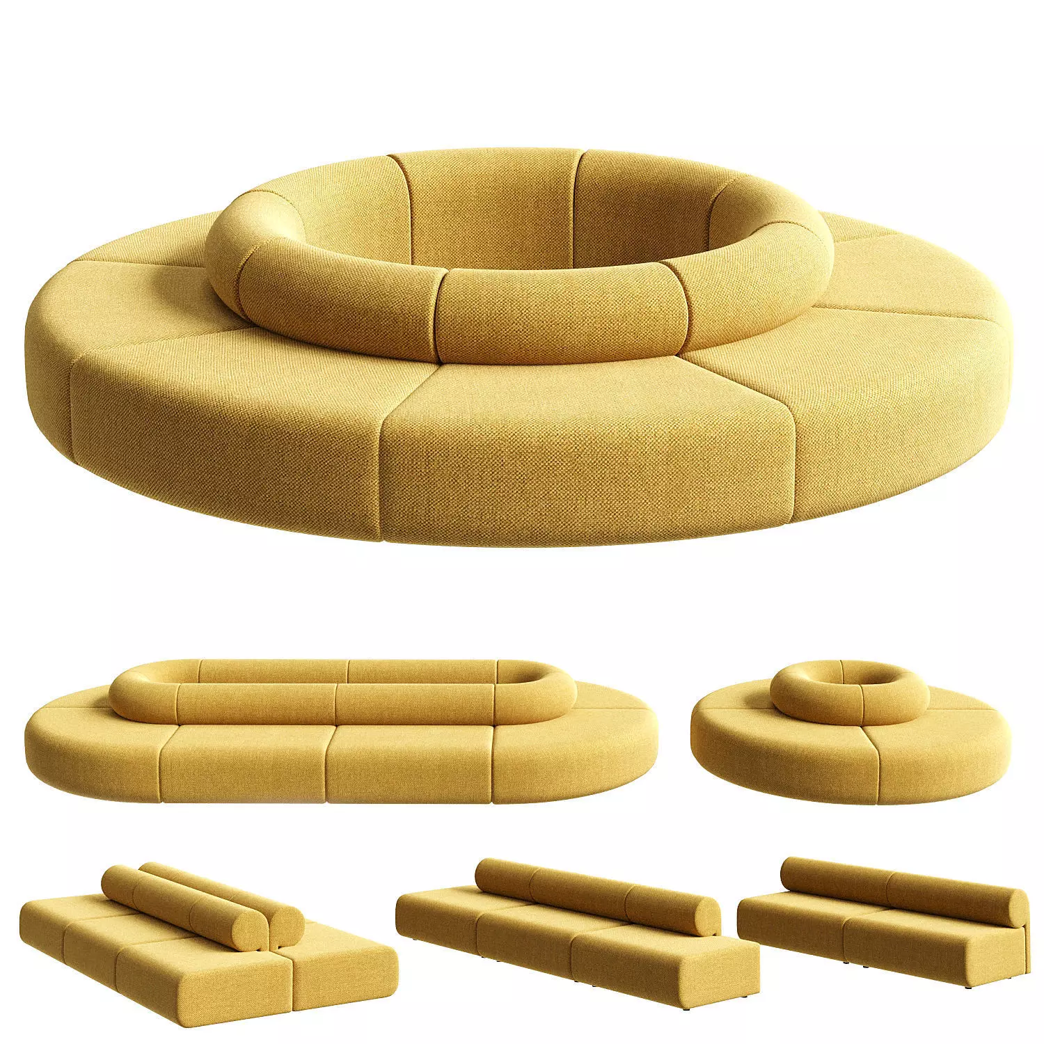 Nuans Design Moon Sofas 3D model_0
