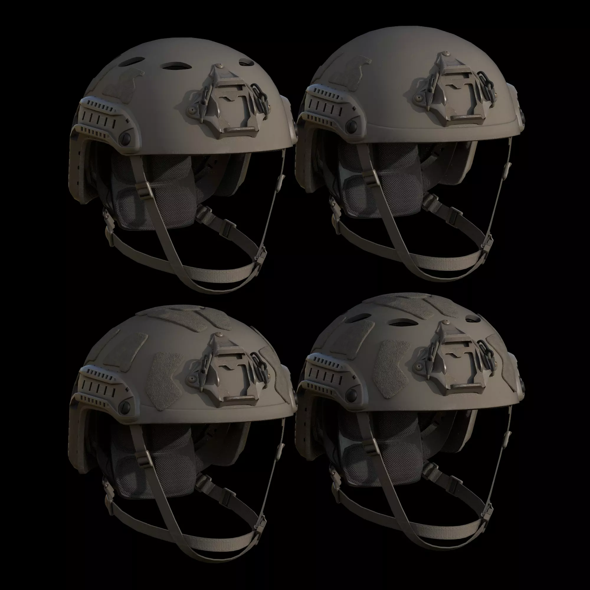 Ops-Core FAST SF and FTHS Low-poly 3D model