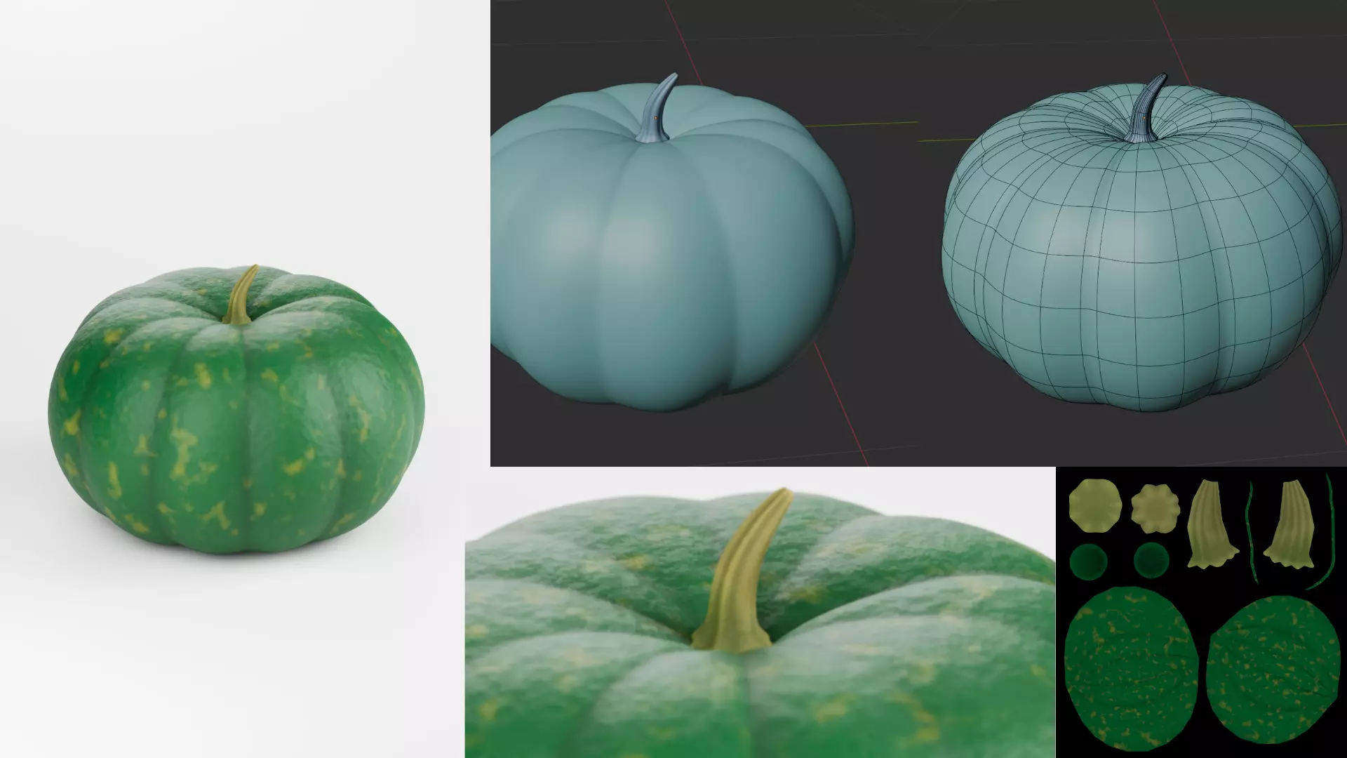  Pumpkin 3D Model  3D model_3