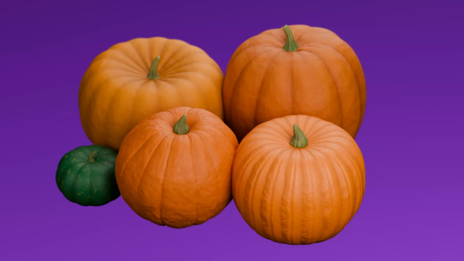  Pumpkin 3D Model  3D model_15