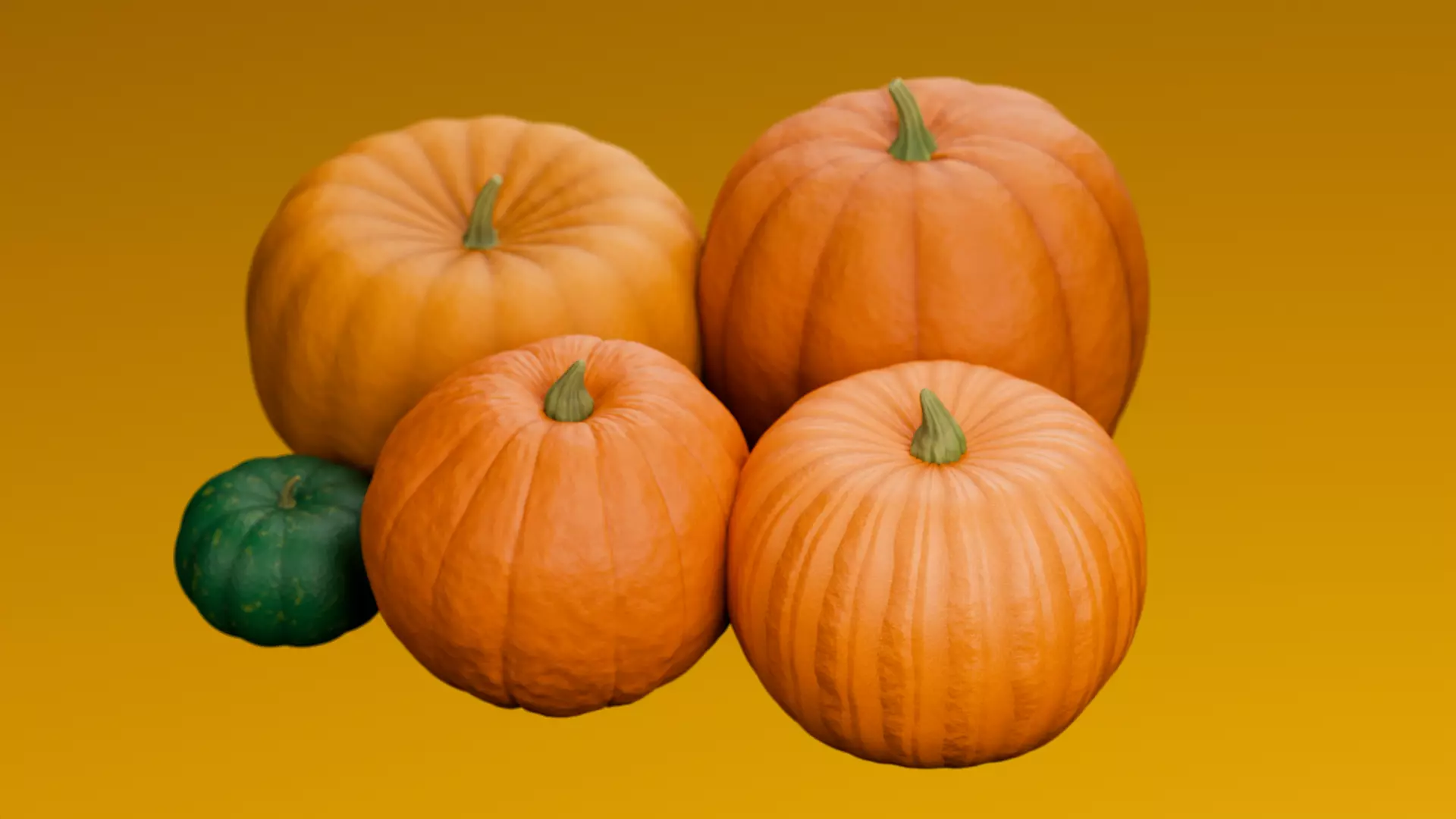  Pumpkin 3D Model  3D model_16