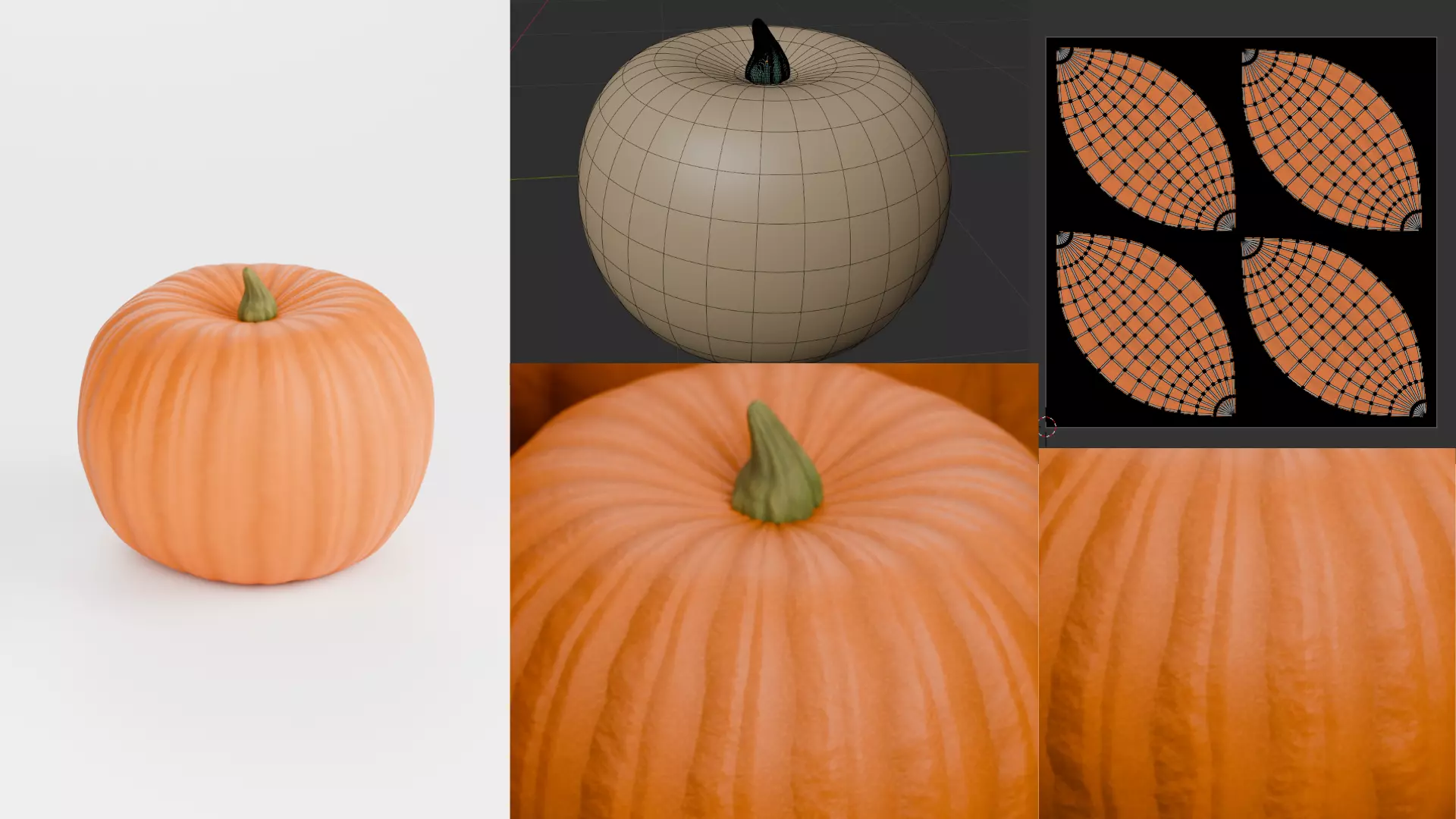  Pumpkin 3D Model  3D model_6