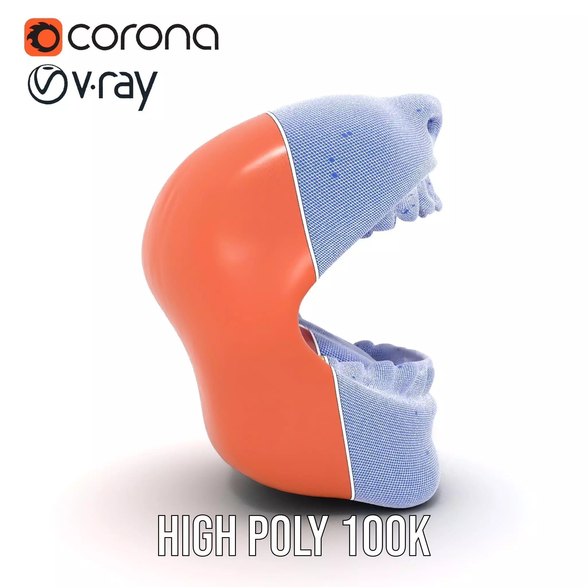 Realistic Human Mouth model pack Low-poly 3D model_33