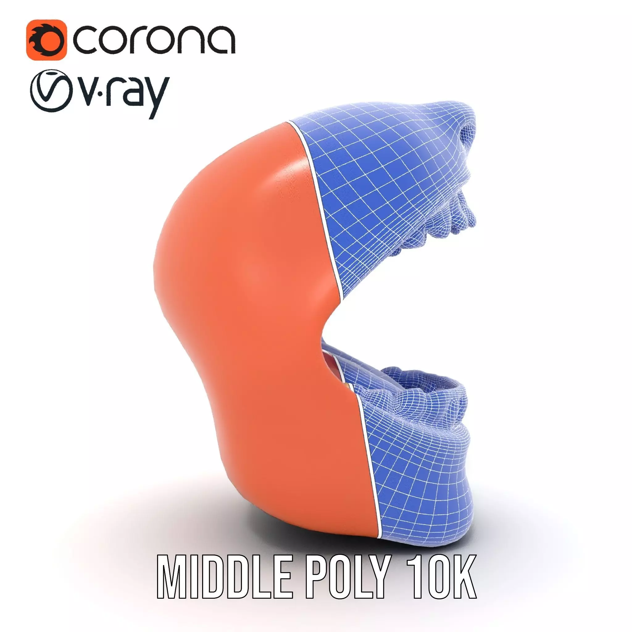 Realistic Human Mouth model pack Low-poly 3D model_24