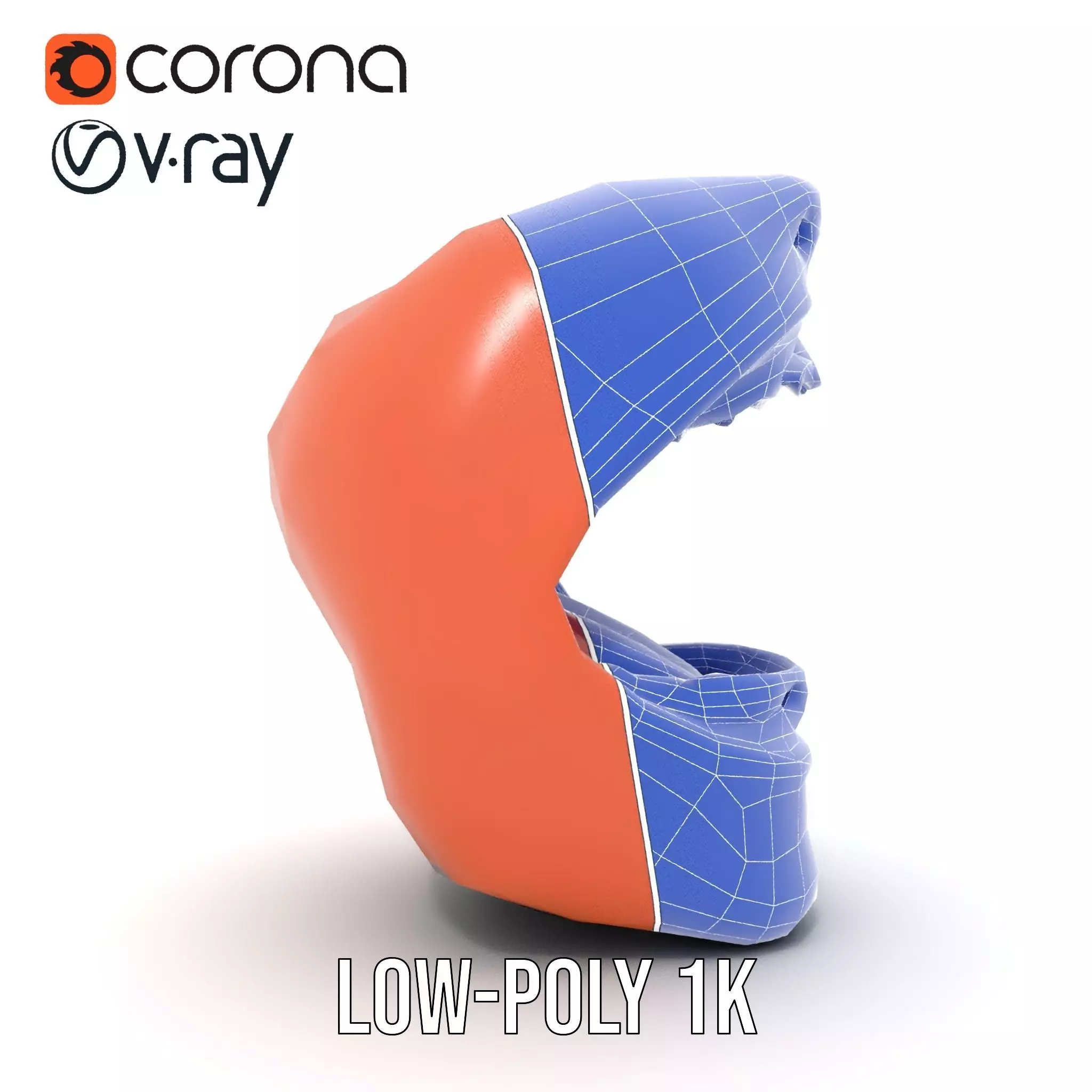 Realistic Human Mouth model pack Low-poly 3D model_31