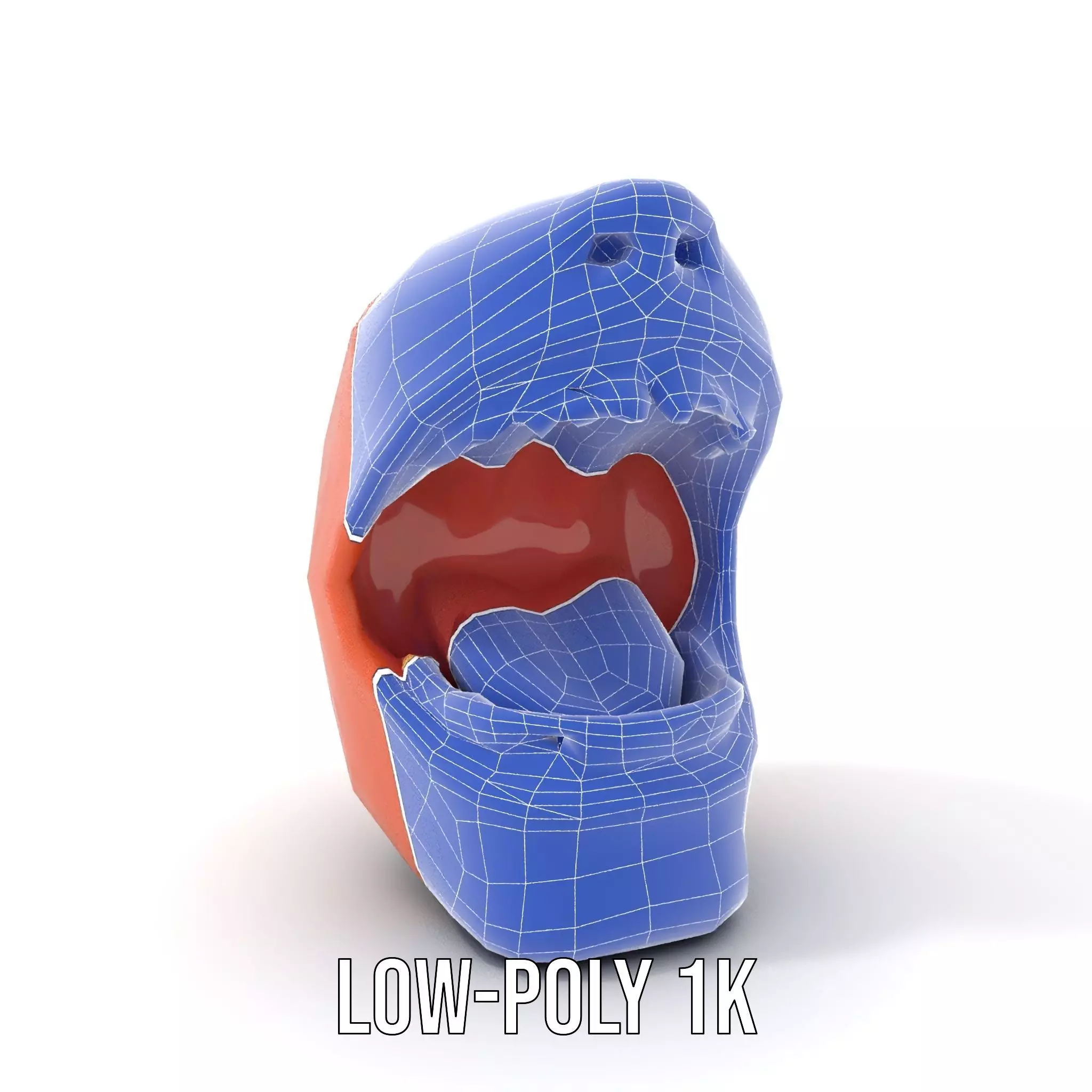 Realistic Human Mouth model pack Low-poly 3D model_28