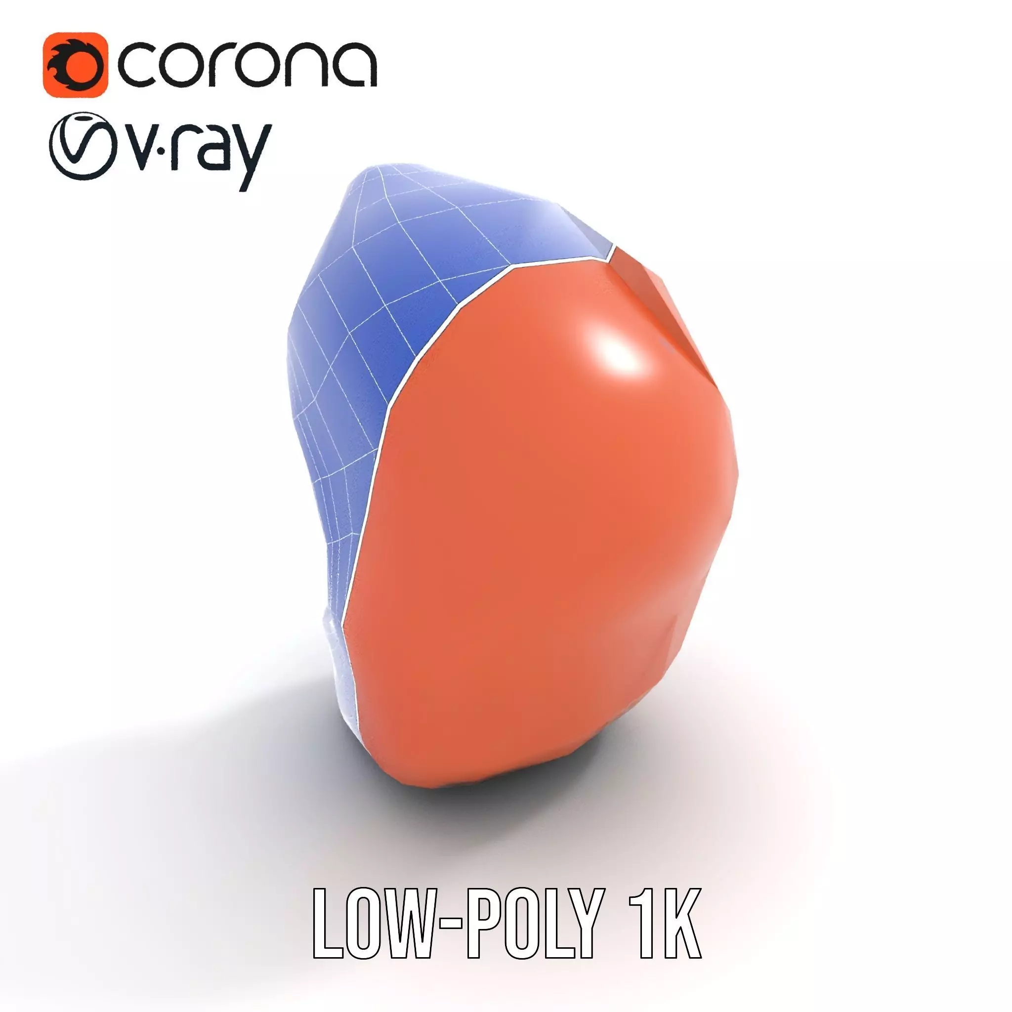 Realistic Human Mouth model pack Low-poly 3D model_25