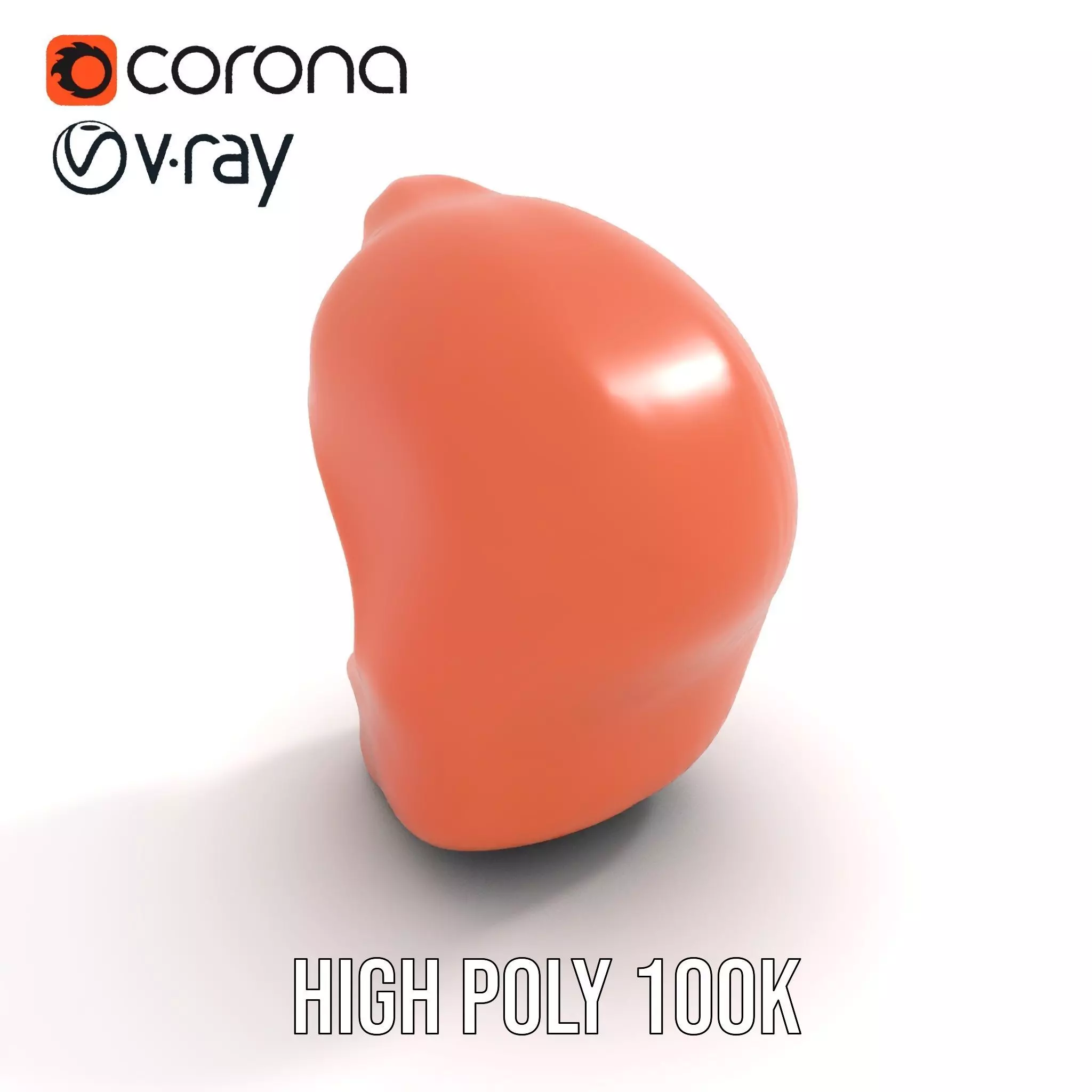 Realistic Human Mouth model pack Low-poly 3D model_16