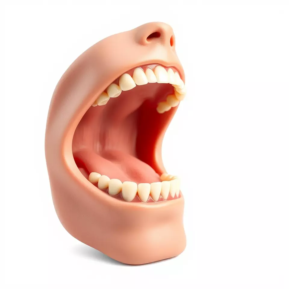 Realistic Human Mouth model pack Low-poly 3D model_3