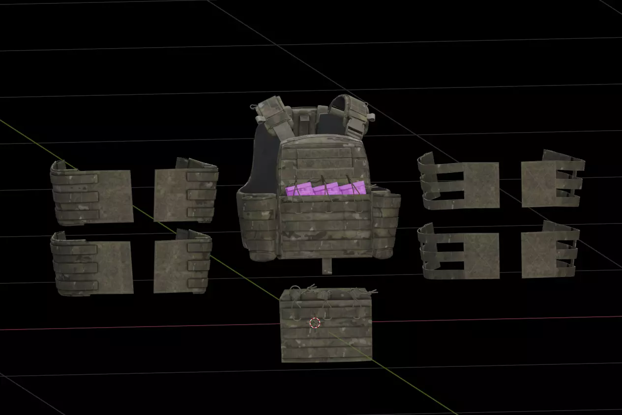 Crye CPC and NCPC Low-poly 3D model_7