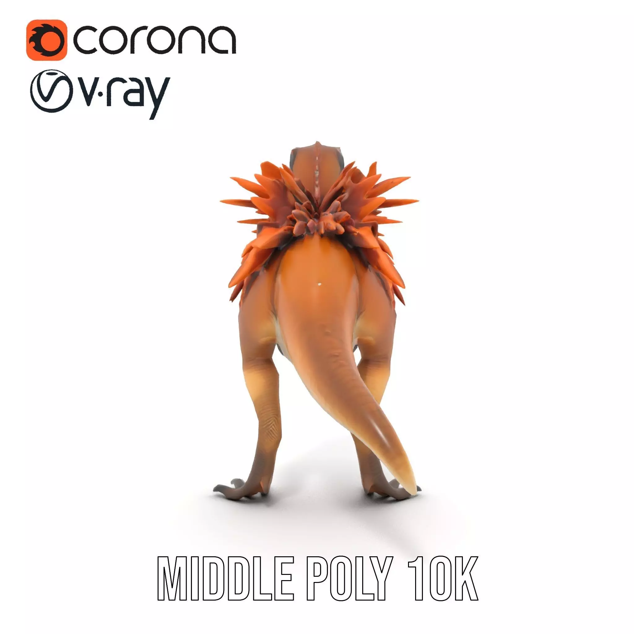 Feathered Dinosaur model pack Low-poly 3D model_14