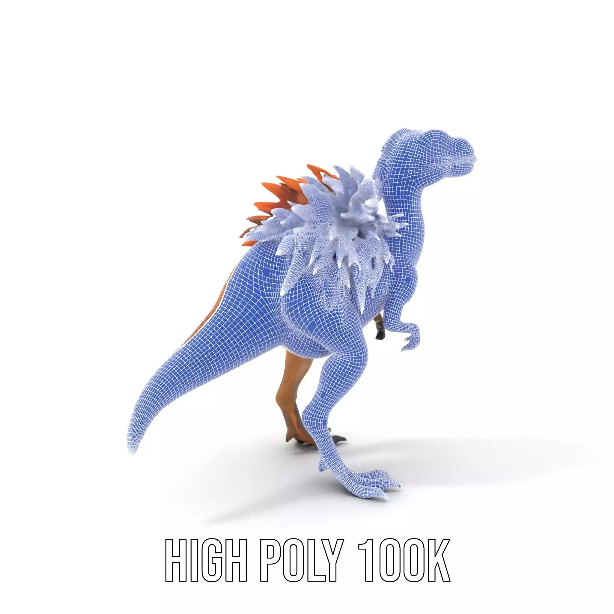 Feathered Dinosaur model pack Low-poly 3D model_5