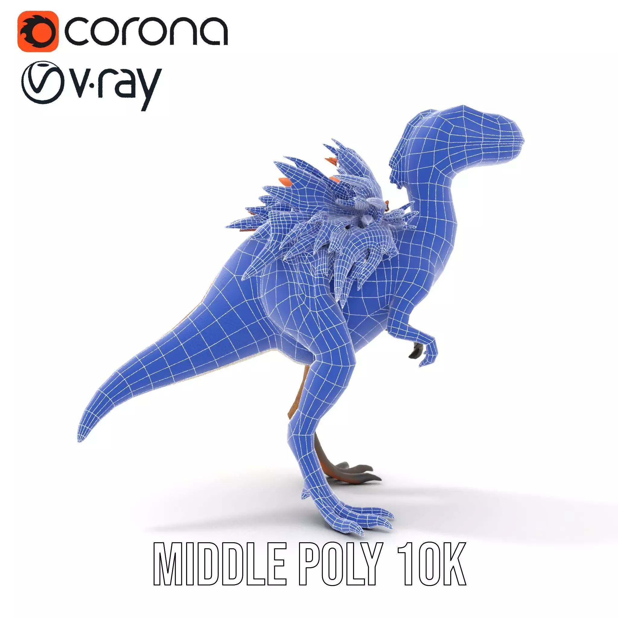 Feathered Dinosaur model pack Low-poly 3D model_25