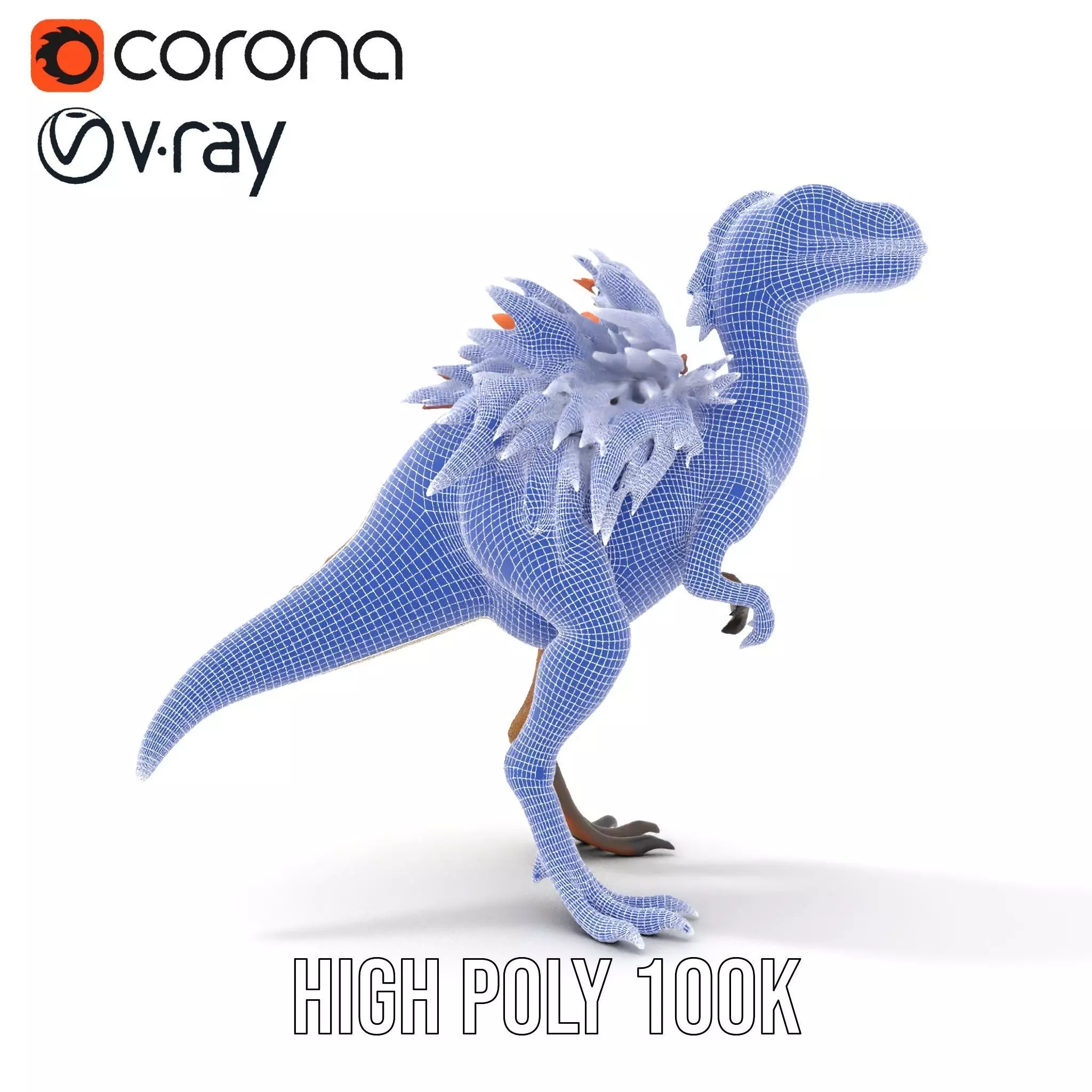 Feathered Dinosaur model pack Low-poly 3D model_33