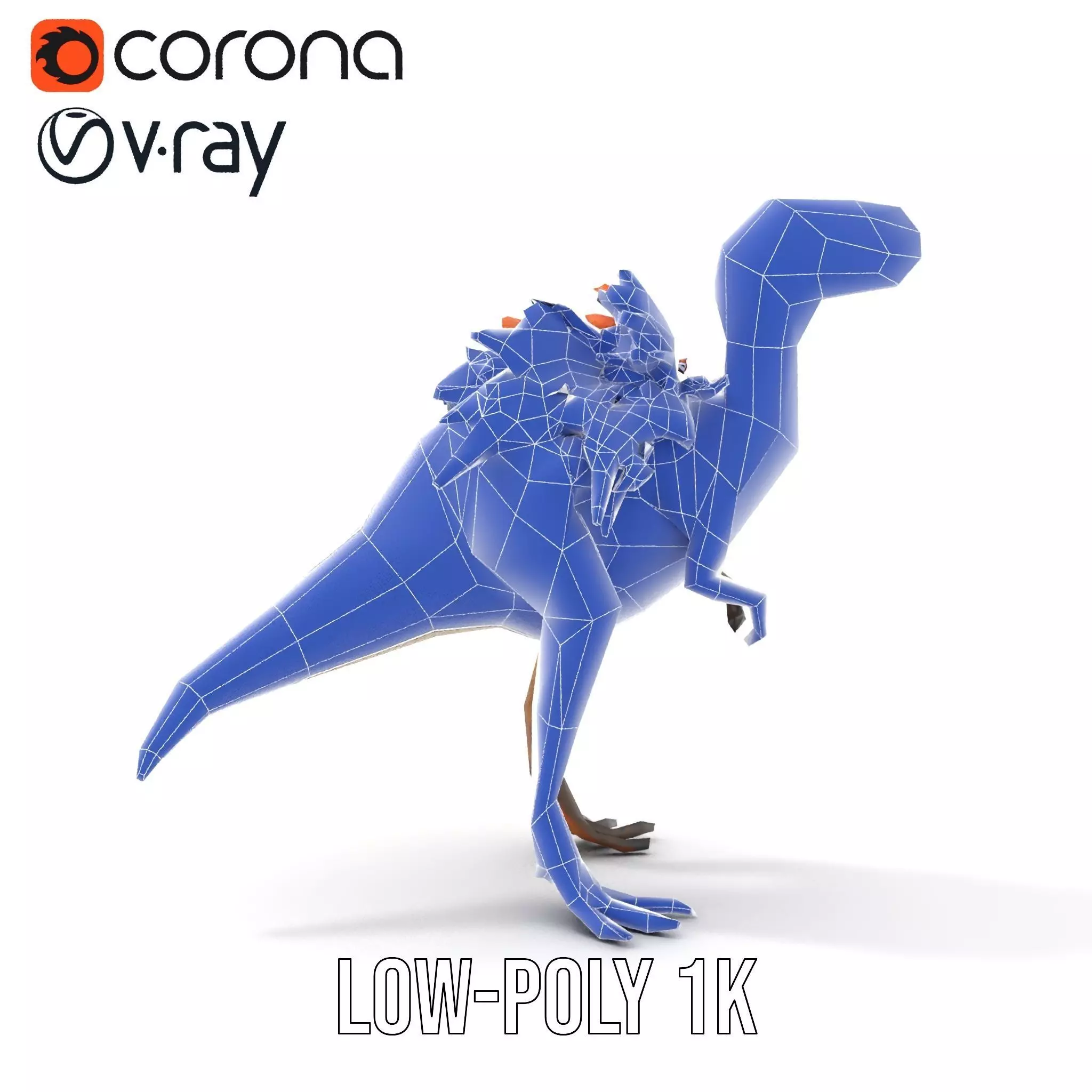 Feathered Dinosaur model pack Low-poly 3D model_26