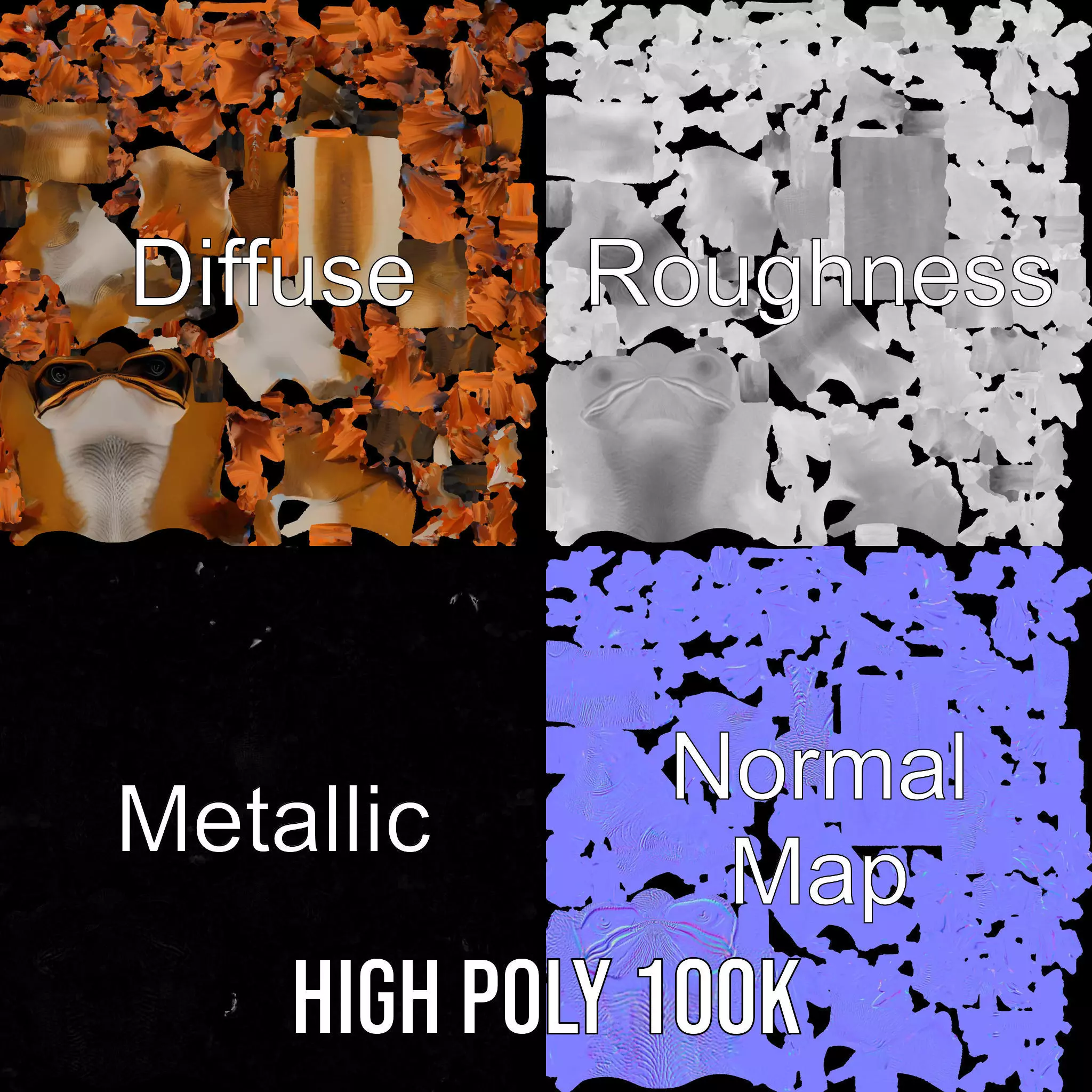 Feathered Dinosaur model pack Low-poly 3D model_4