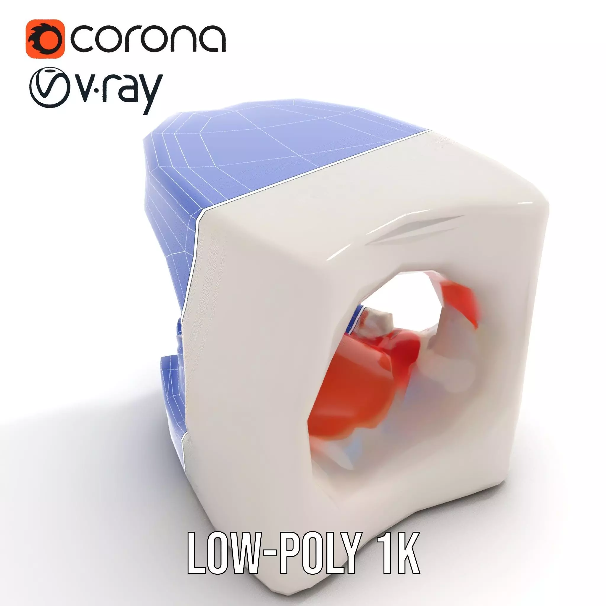 White Dental Model model pack Low-poly 3D model_22