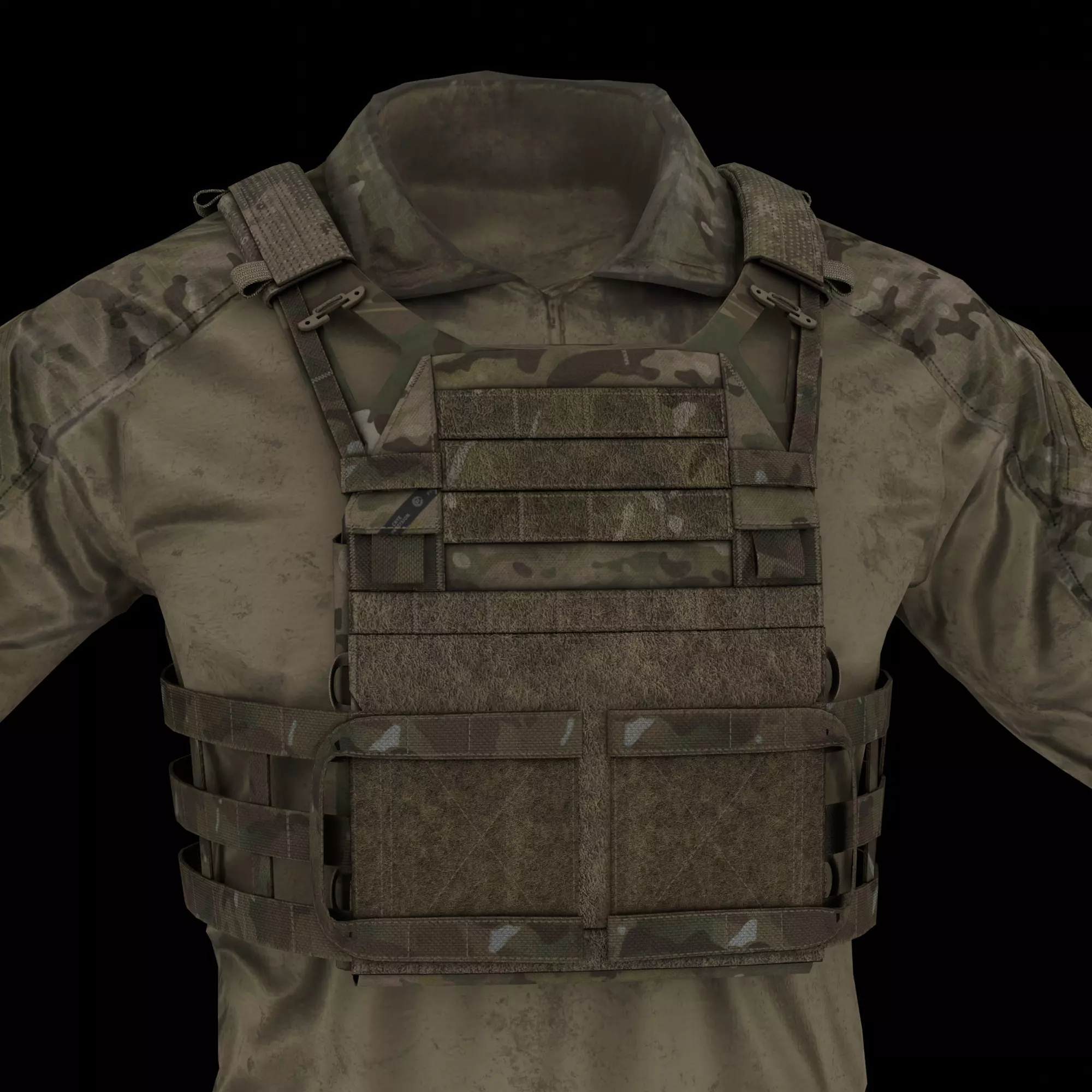 Crye JPC-R Low-poly 3D model_3